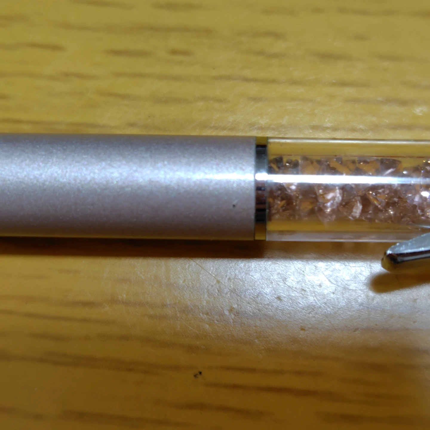 【ジャンク品】スワロフスキー Crystalline ボールペン ピンクの写真3枚目
