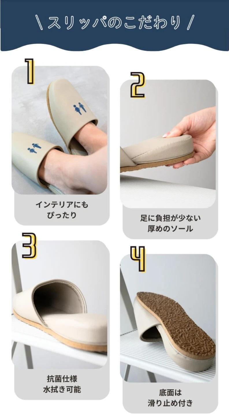 トイレスリッパ 　Lサイズ　レトロの写真3枚目