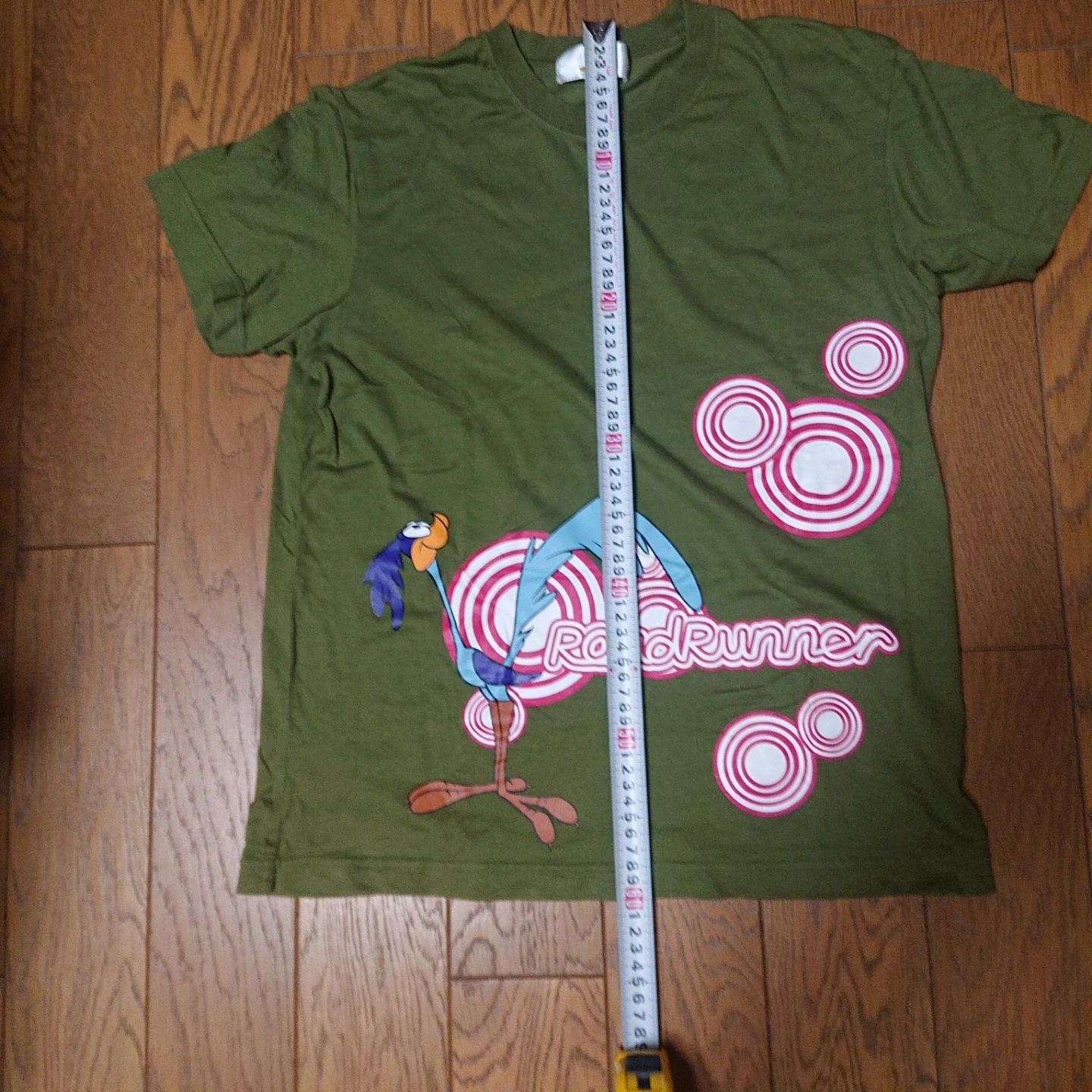 ルーニーテューンズ ロードランナー Tシャツ カーキMの写真8枚目