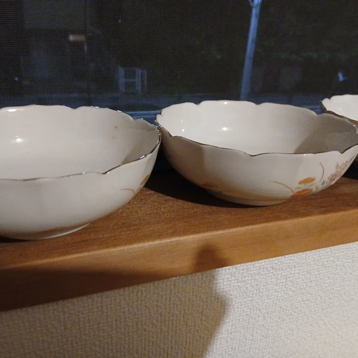 花柄 小鉢 4個セット 陶器の写真6枚目