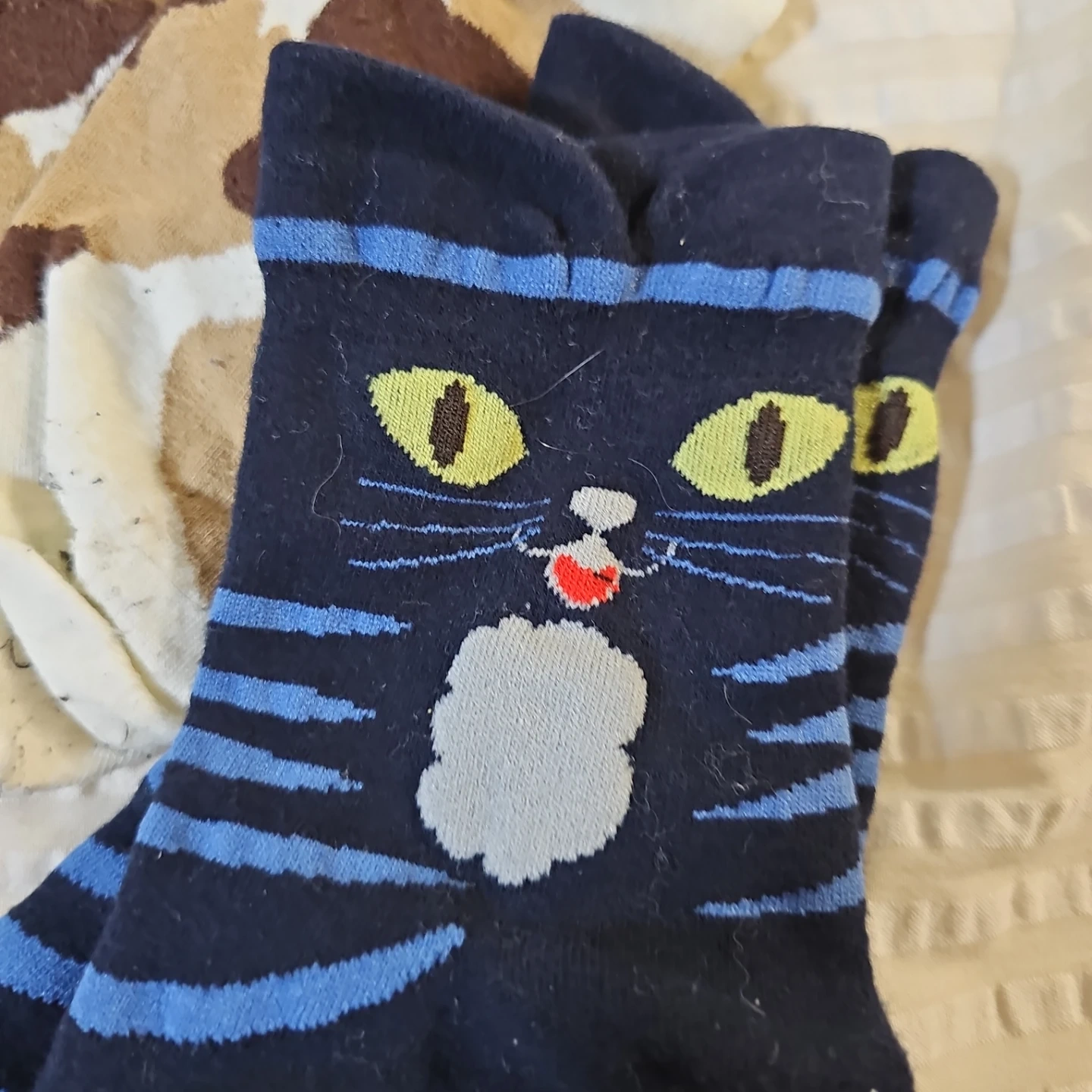 猫デザイン ソックス 4足セットの写真4枚目