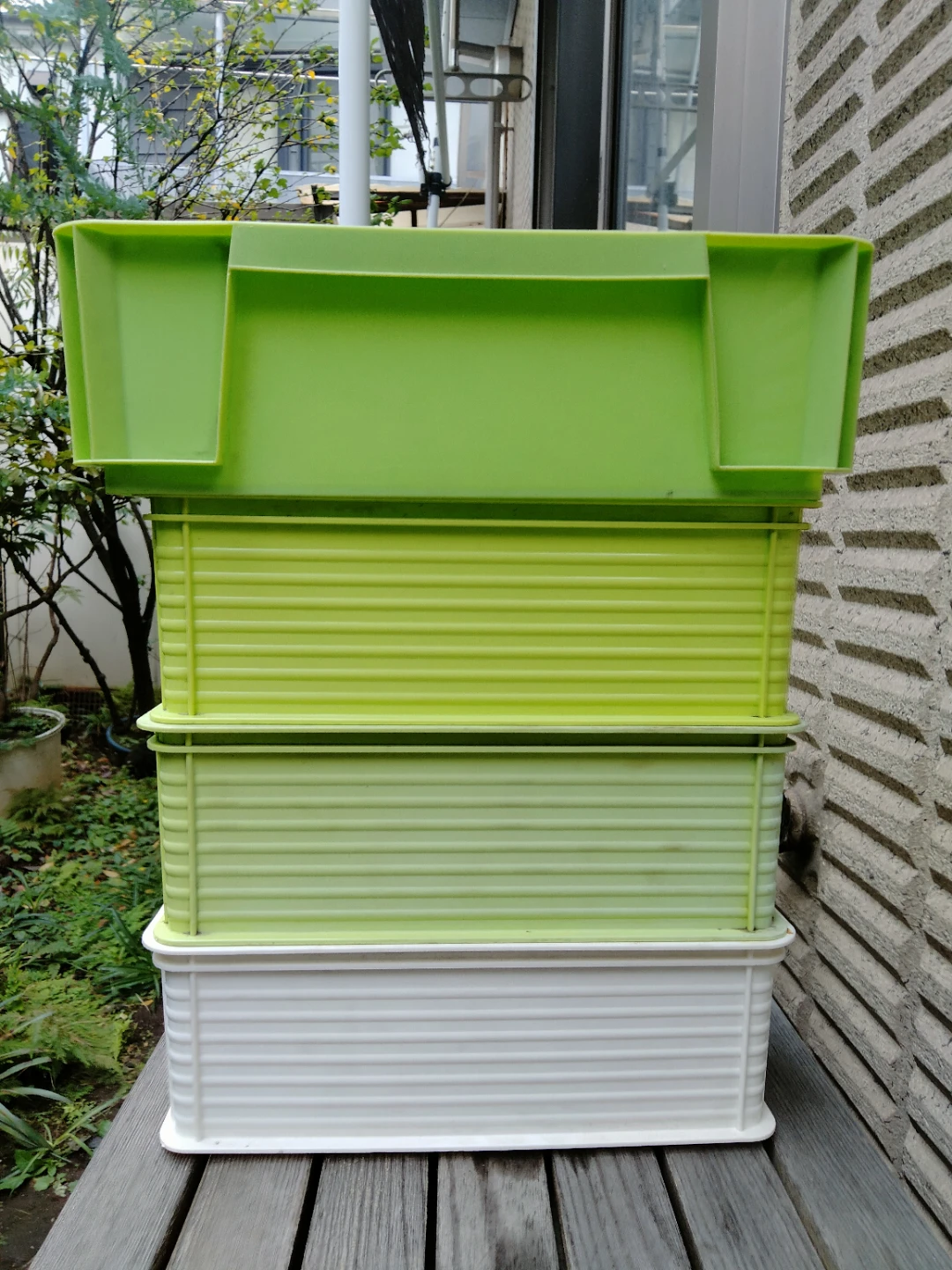 工具箱　クィックコンテナ　収納BOX　中古　小物入れ　4個の写真5枚目