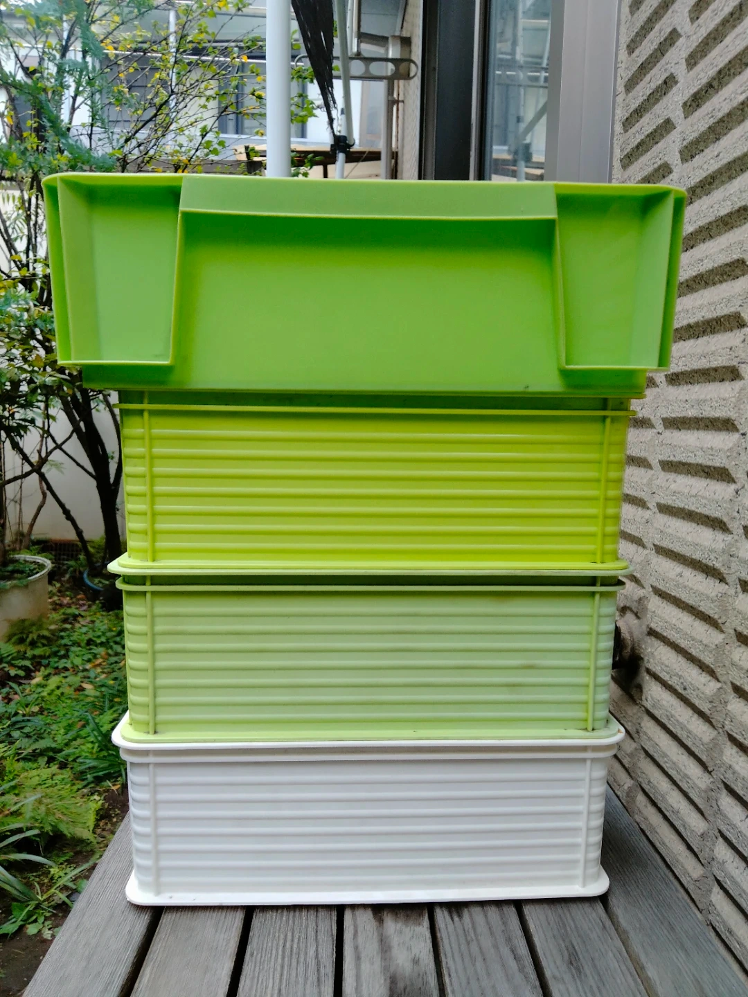 工具箱 クィックコンテナ 収納BOX 中古 小物入れ 4個の写真5枚目