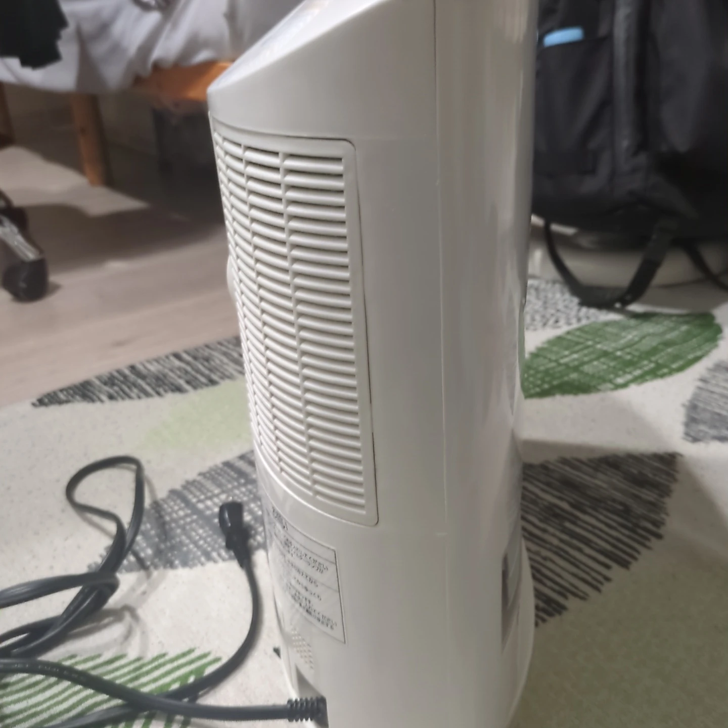 パナソニック 加湿セラミックファンヒーター DS-FKX1203の写真3枚目
