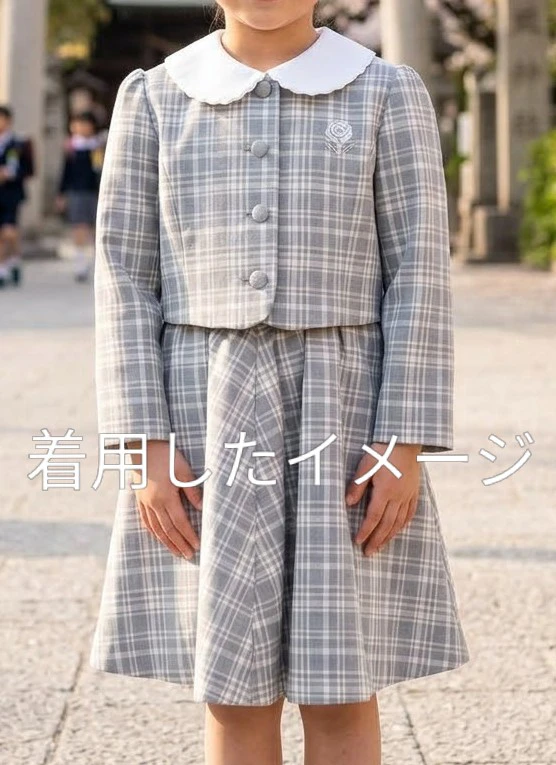キッズ フォーマル スーツ 120cm チェック柄 入学式の写真10枚目