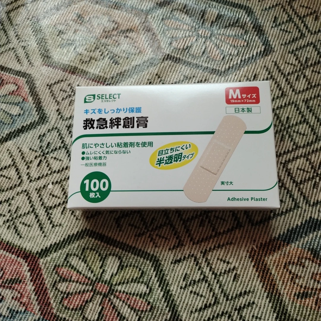 Sセレクト 救急絆創膏 100枚入 Mサイズ