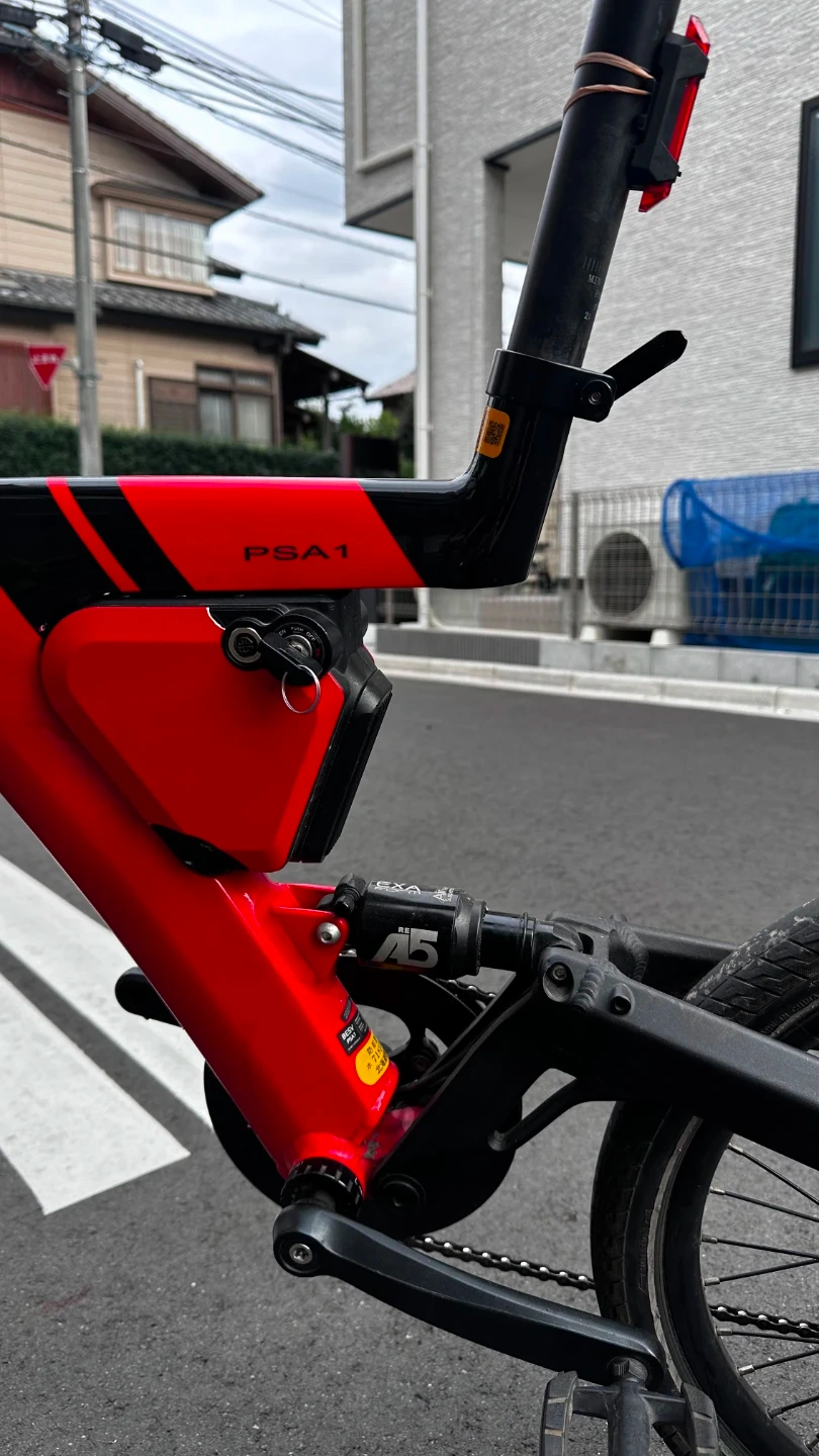 BESV PSA1 電動アシスト自転車 レッド 充電器・鍵付きの写真6枚目
