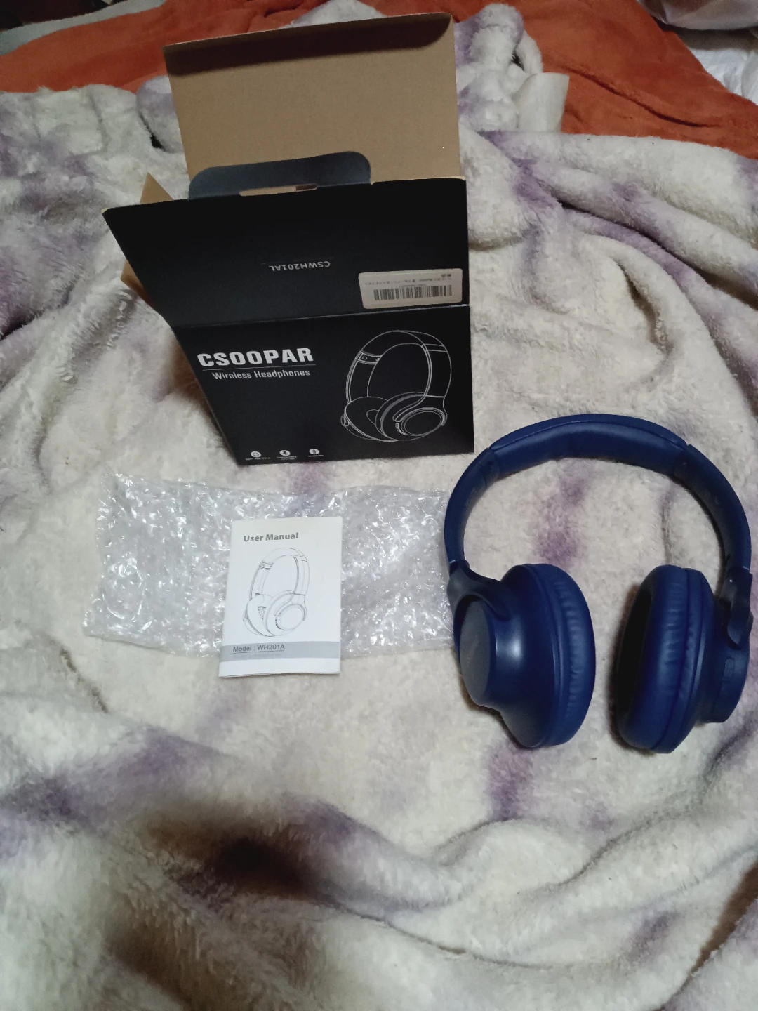 CSOOPAR ワイヤレスヘッドホン WH201A