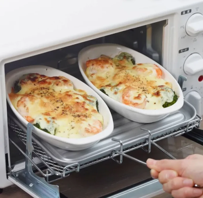 新同美品★シロカ→ノンフライ★オーブンレンジ温風調理もOK！上下両面焼き食パンなら4枚焼→購入時価格1万2980円を↓の写真4枚目
