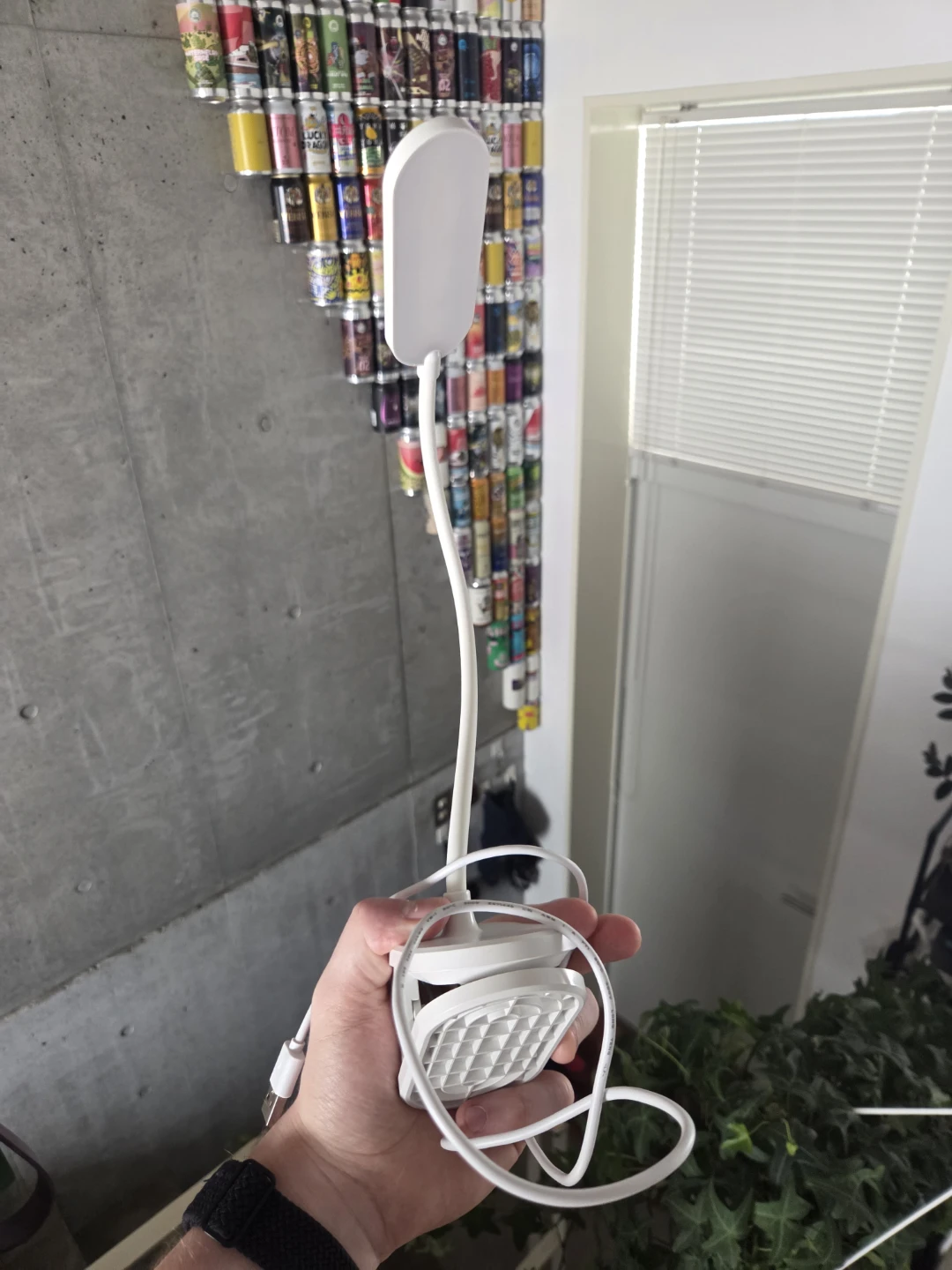 クリップ式 LEDデスクライト ホワイト