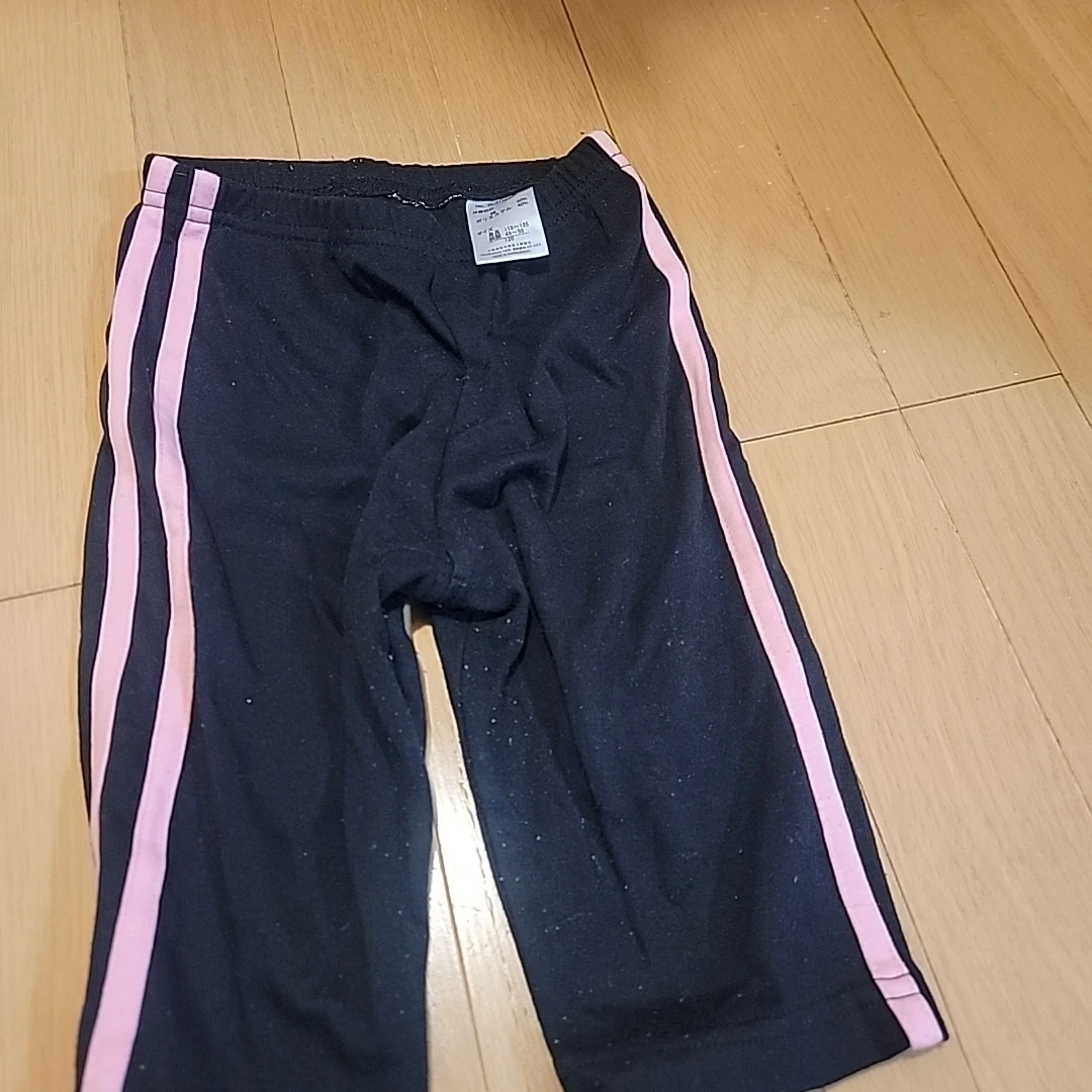 ジャージ パンツ 120cm 黒 ピンク