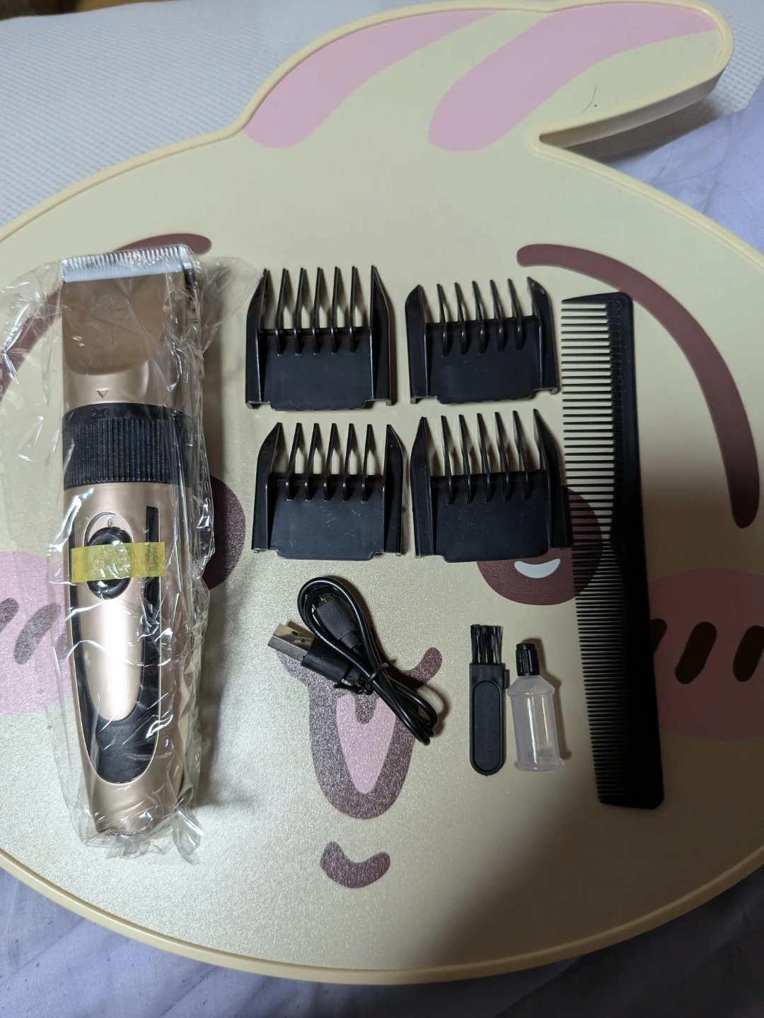 電動バリカン 充電式 ヘアクリッパー ゴールド