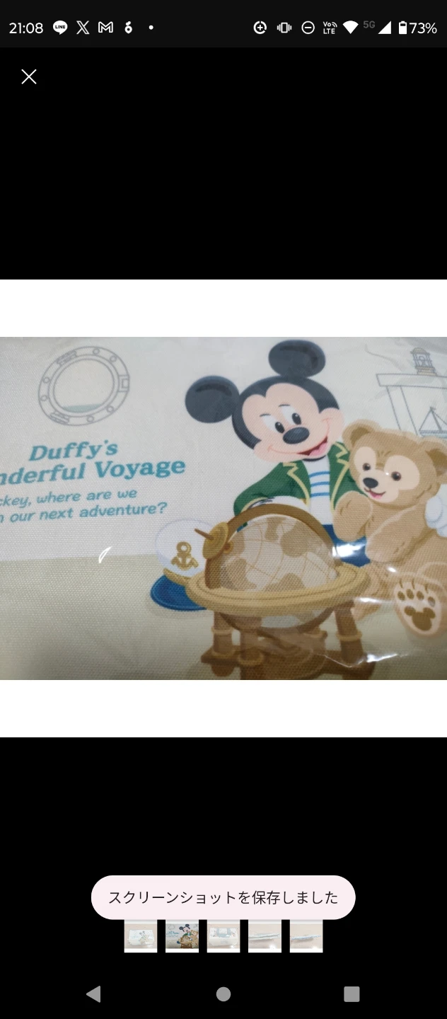 ディズニー ダッフィー トートバッグの写真2枚目