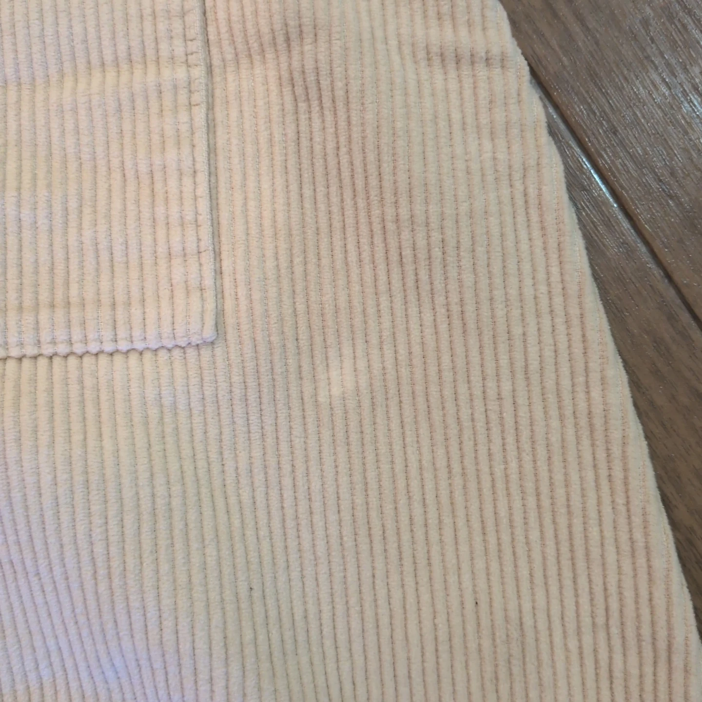 コーデュロイ サロペット アイボリーの写真2枚目