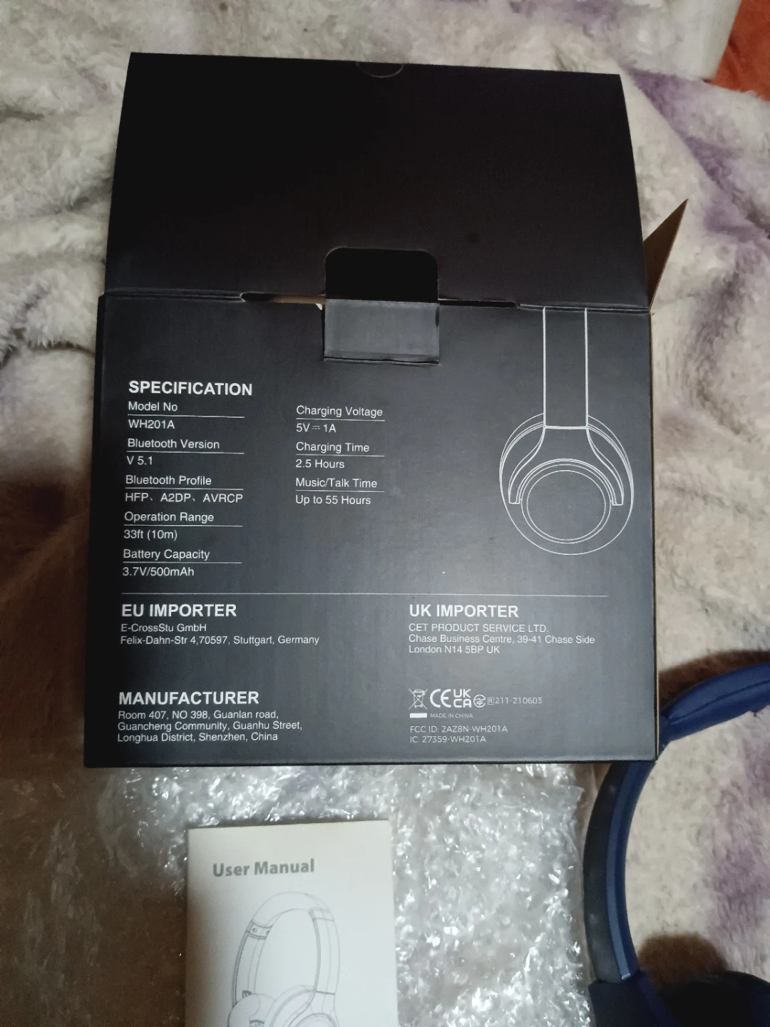 CSOOPAR ワイヤレスヘッドホン WH201Aの写真2枚目