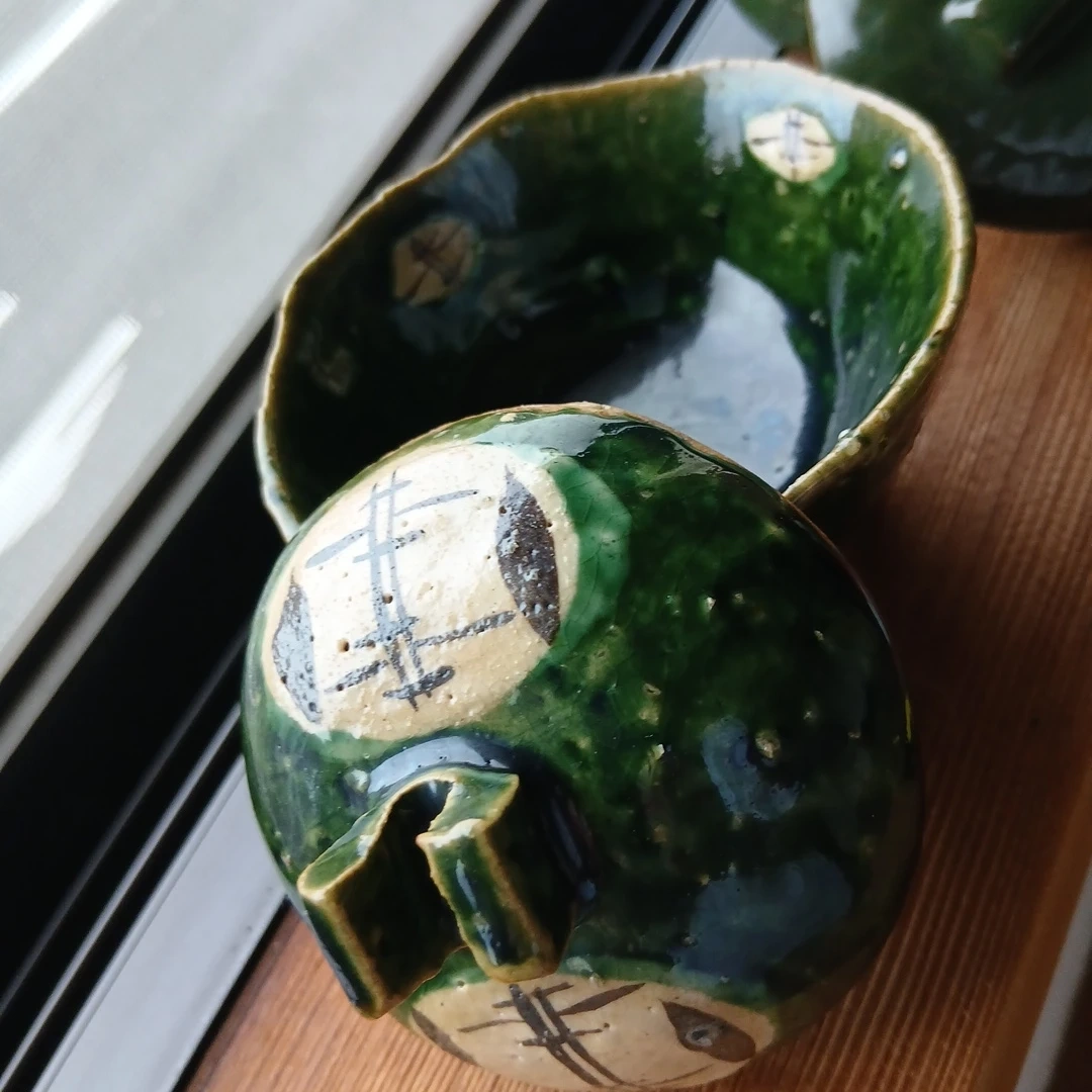 蓋付き 陶器 薬味 珍味 小鉢2個セットの写真3枚目