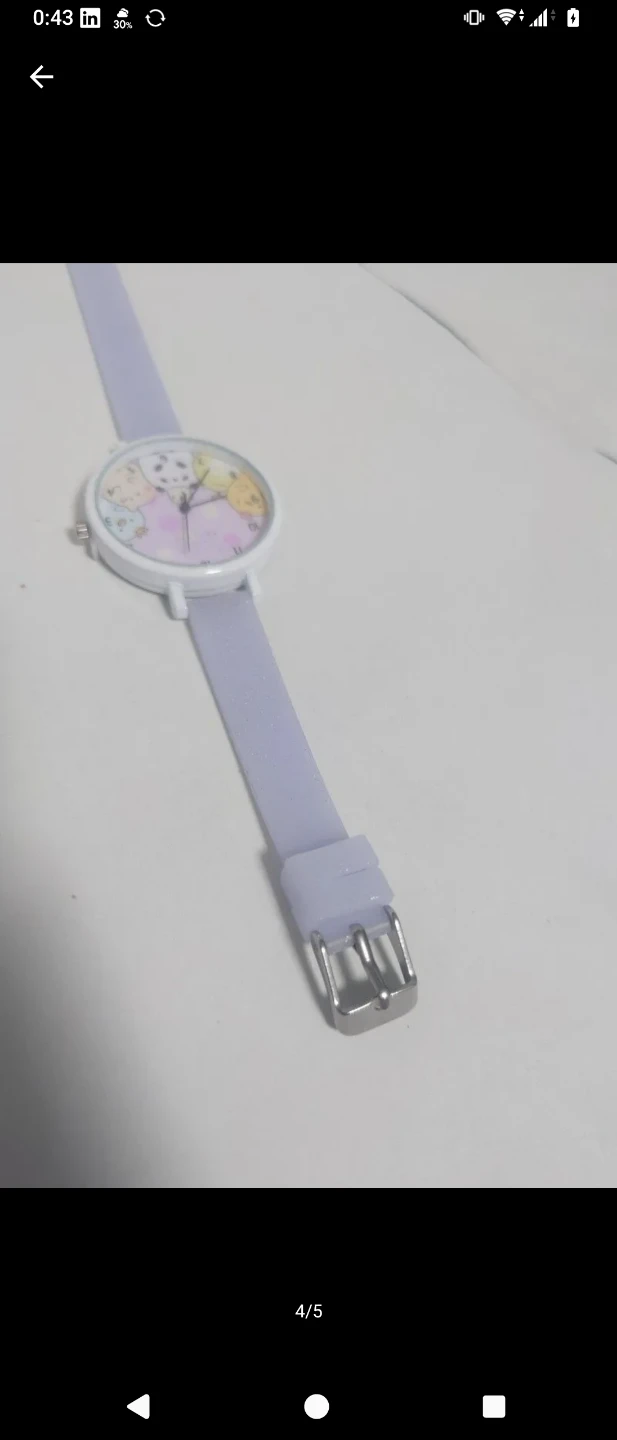 すみっコぐらし 腕時計 パステルパープルの写真4枚目