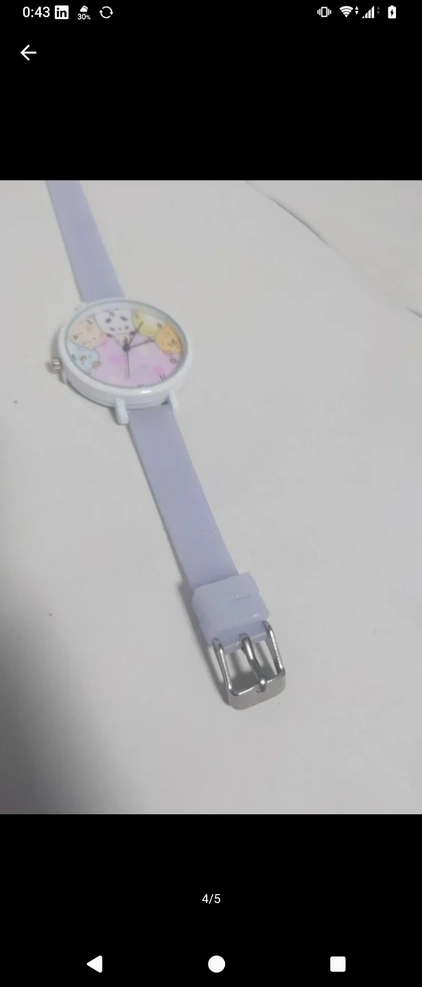 すみっコぐらし 腕時計 パステルパープルの写真4枚目
