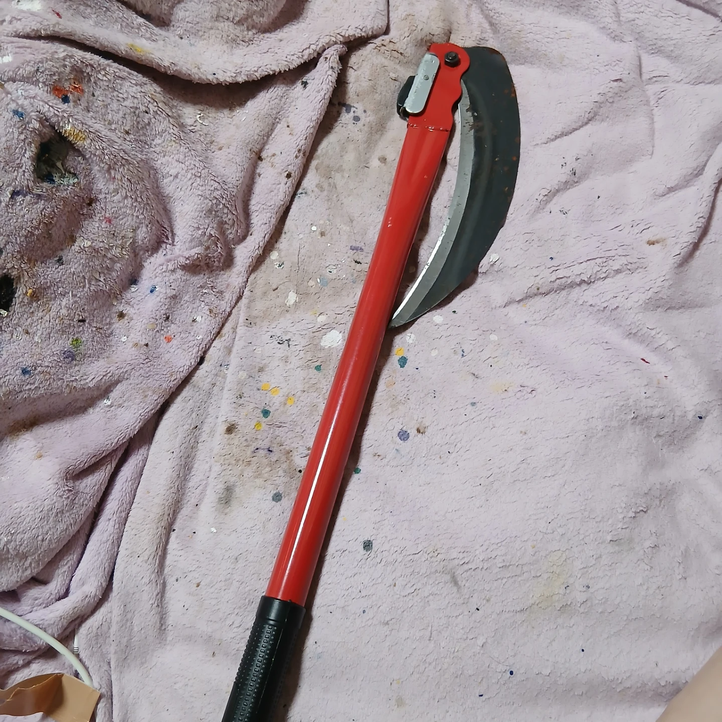 折りたたみ式 草刈り鎌 赤の写真4枚目