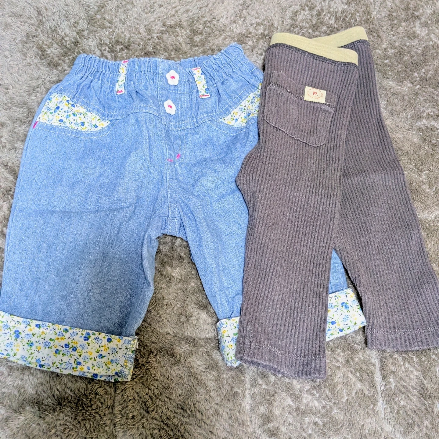 80cm 女の子用 子供服 ボトムス まとめ売りの写真3枚目