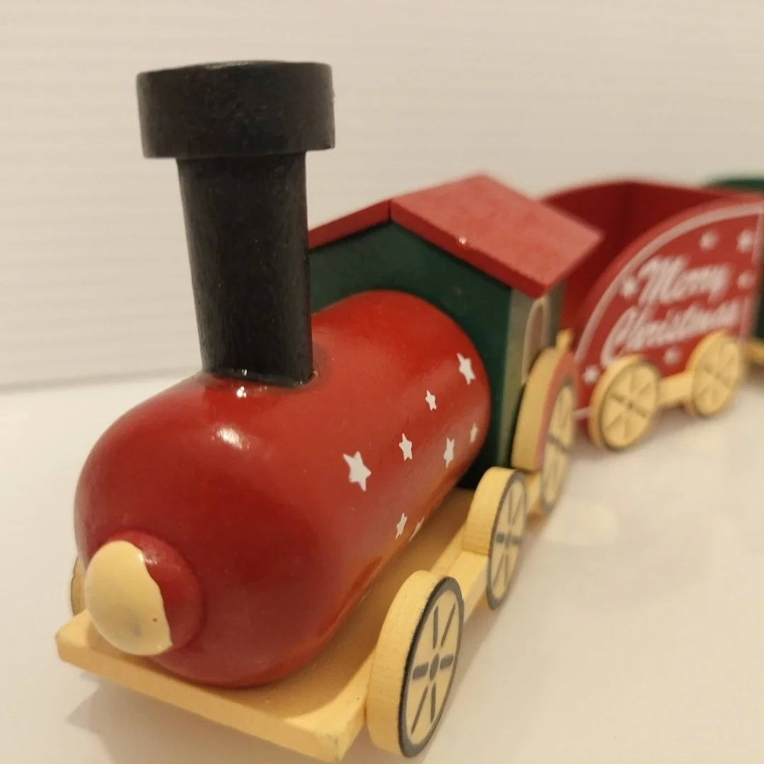 木製 クリスマス トレイン 飾り