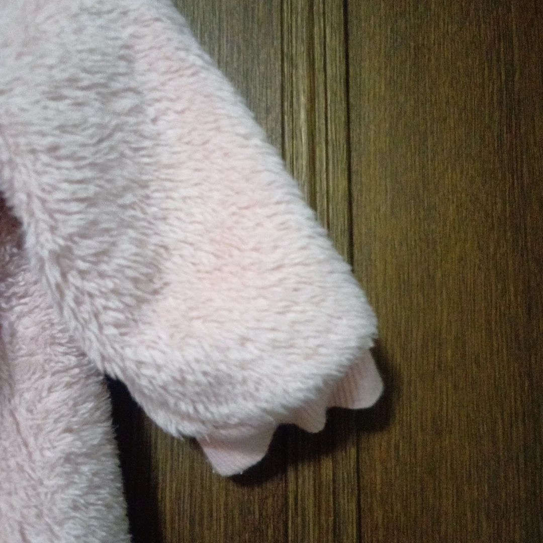 ユニクロ 80 ピンクくま耳 カバーオールの写真5枚目