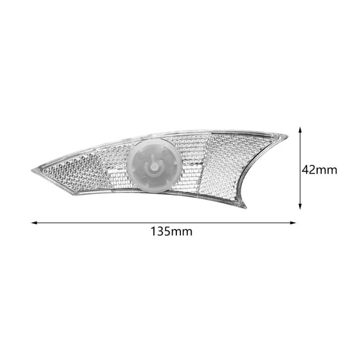 【新品】自転車用 LEDホイールリフレクター 2個セット パープル 反射板の写真3枚目