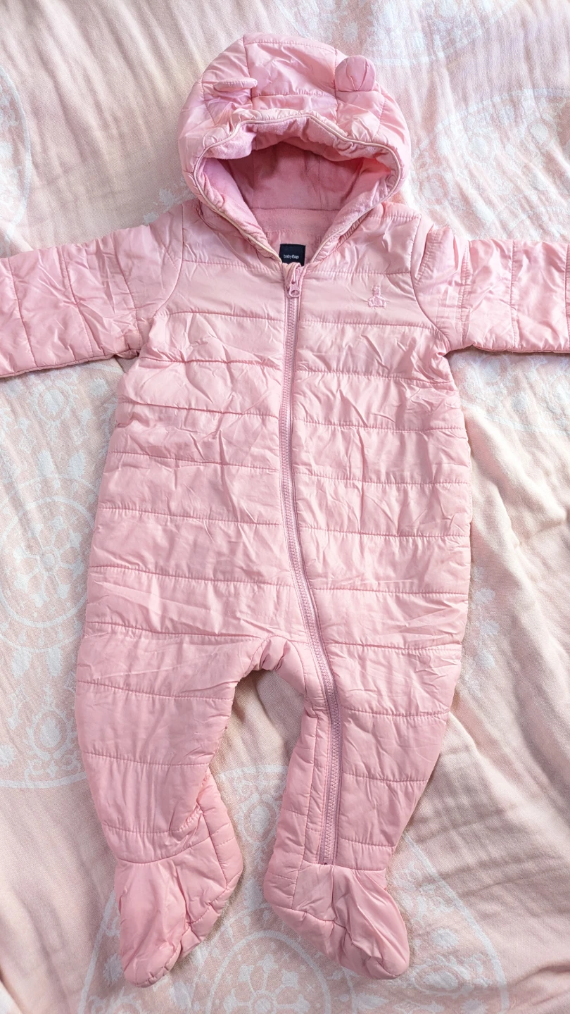 baby Gap 中綿ジャンプスーツ ピンク 70㎝
