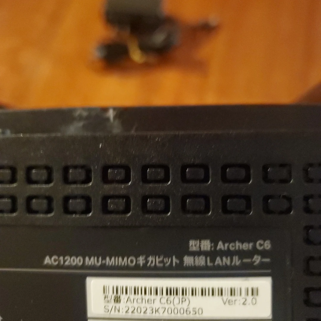 TP-Link Archer C6 v2.0 無線LANルーター　初期化済みの写真2枚目