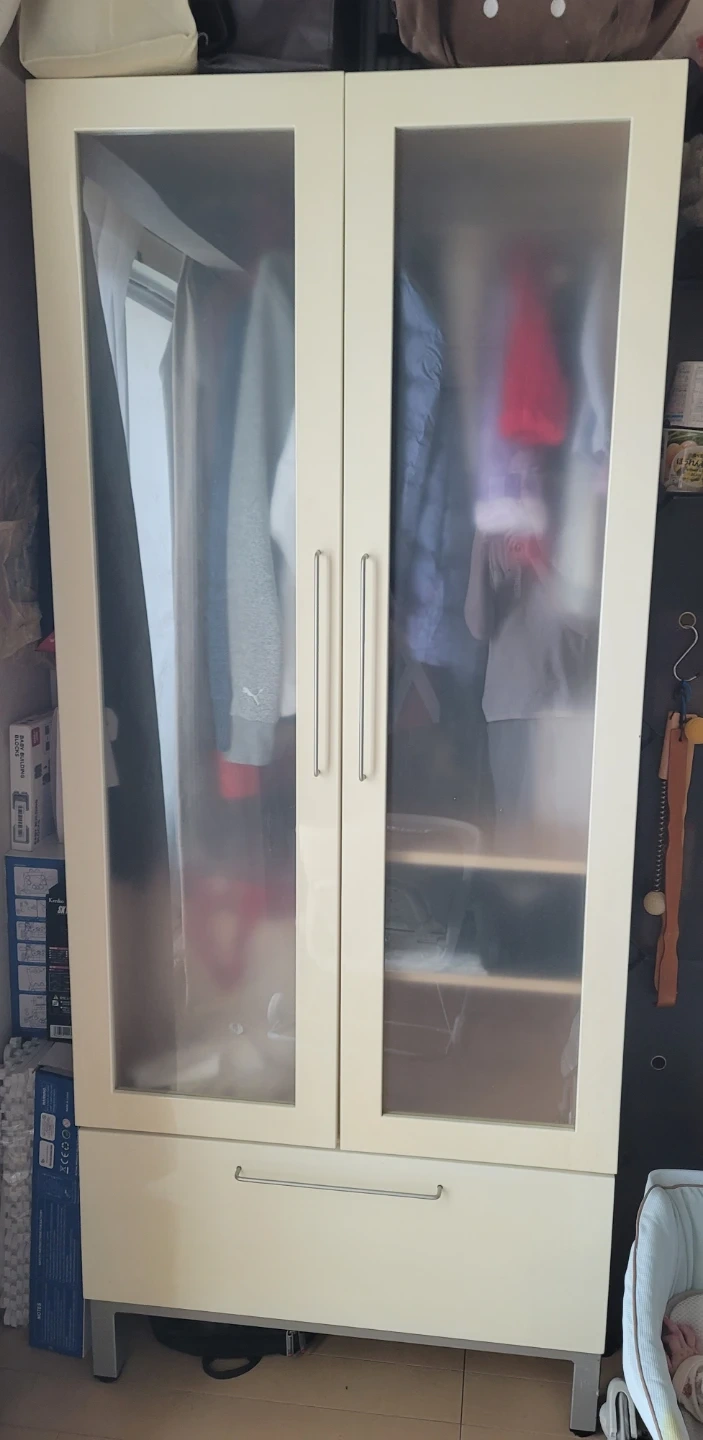 収納力抜群 木製クローゼット 洋服タンス
