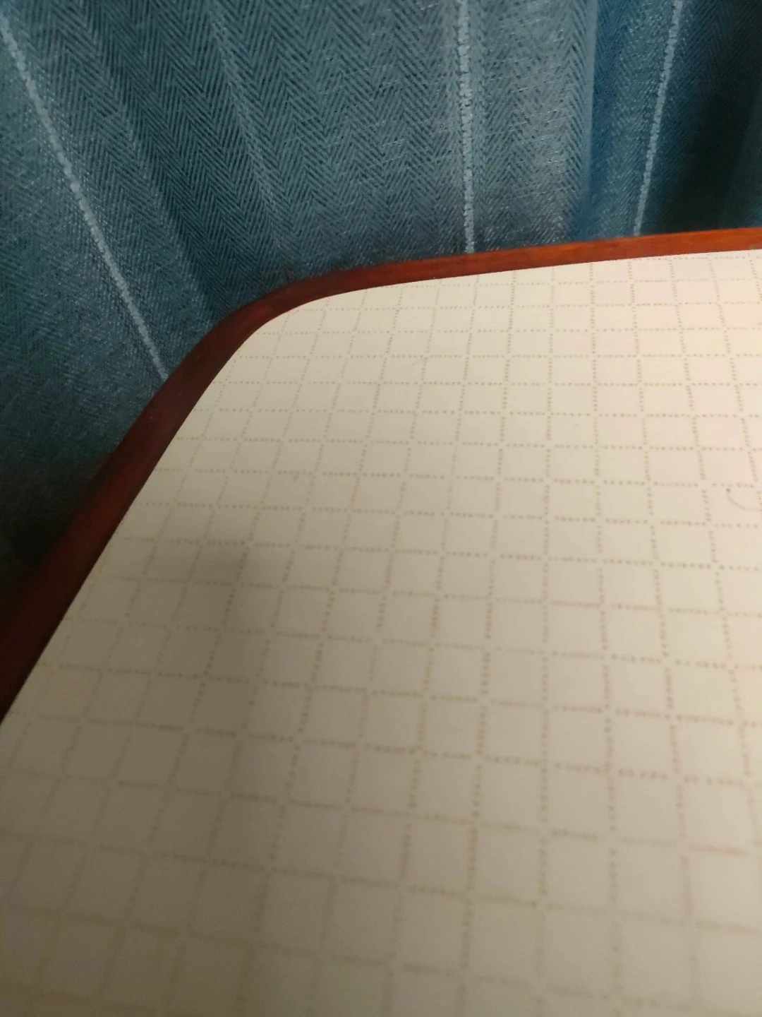 木製テーブル 方眼柄天板 昭和レトロ 木製机の写真9枚目
