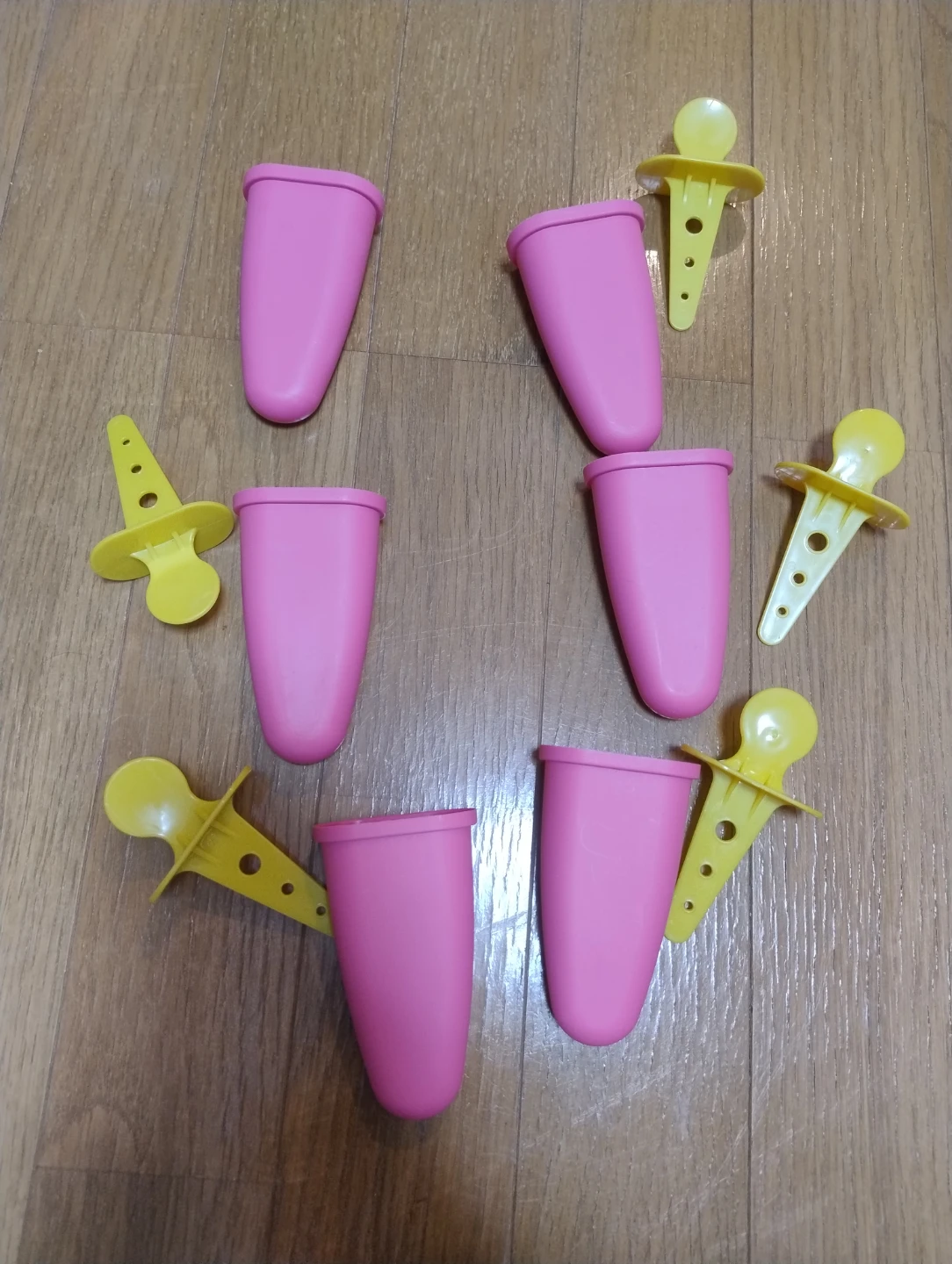 アイスキャンディーメーカー 6本セット ピンク