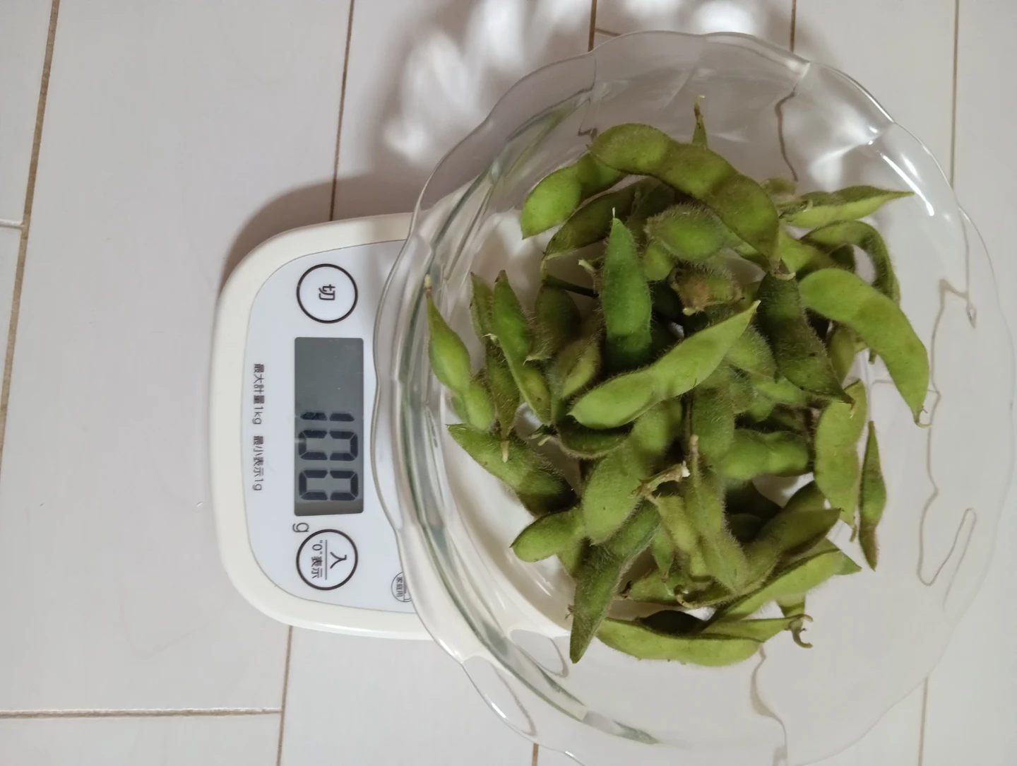 家庭菜園国産枝豆 100g　本日採りました。の写真2枚目