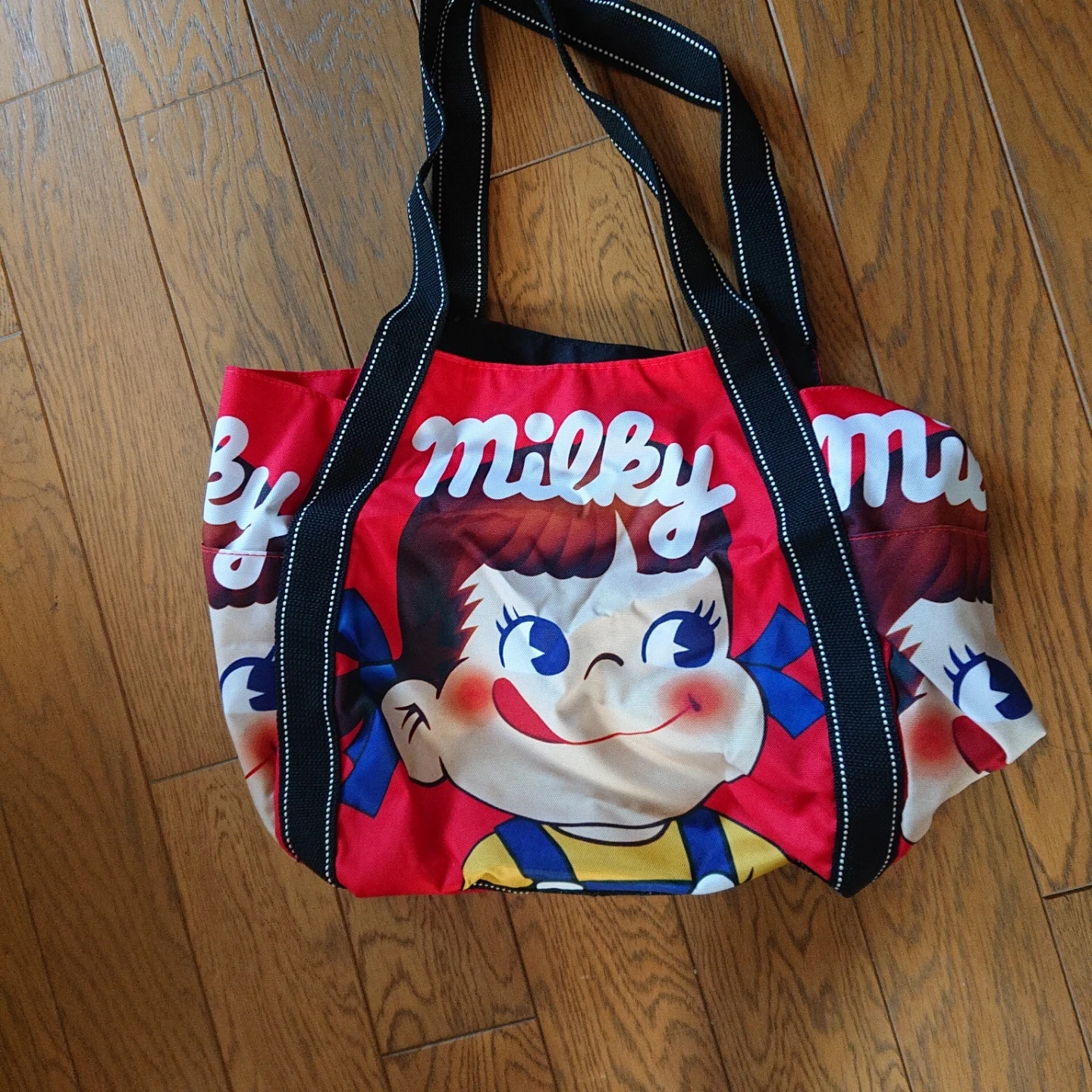 ★未使用★ペコちゃん ミルキー 大型トートバッグの写真2枚目