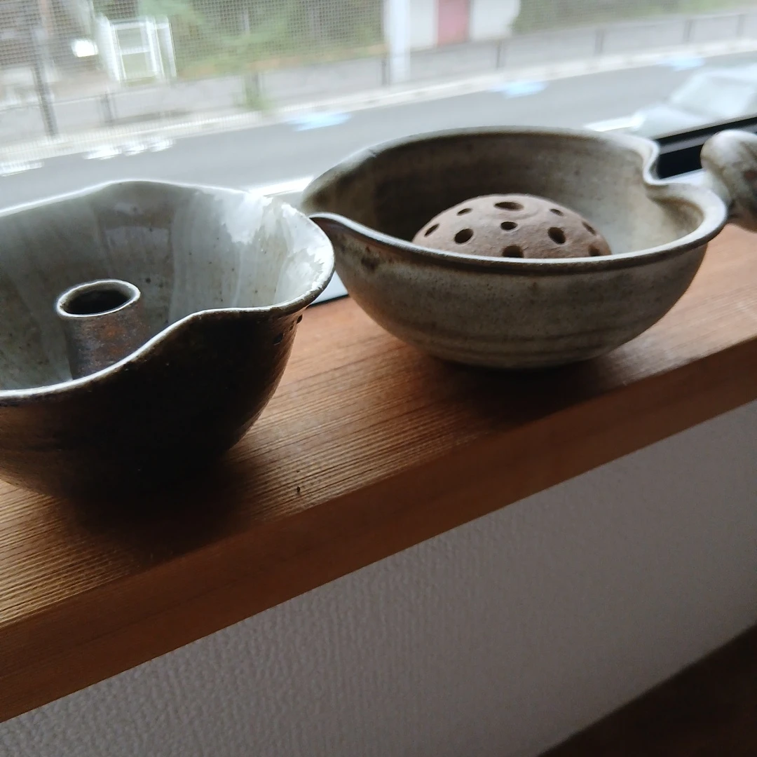 陶器 花器 2点セット 華道具の写真5枚目