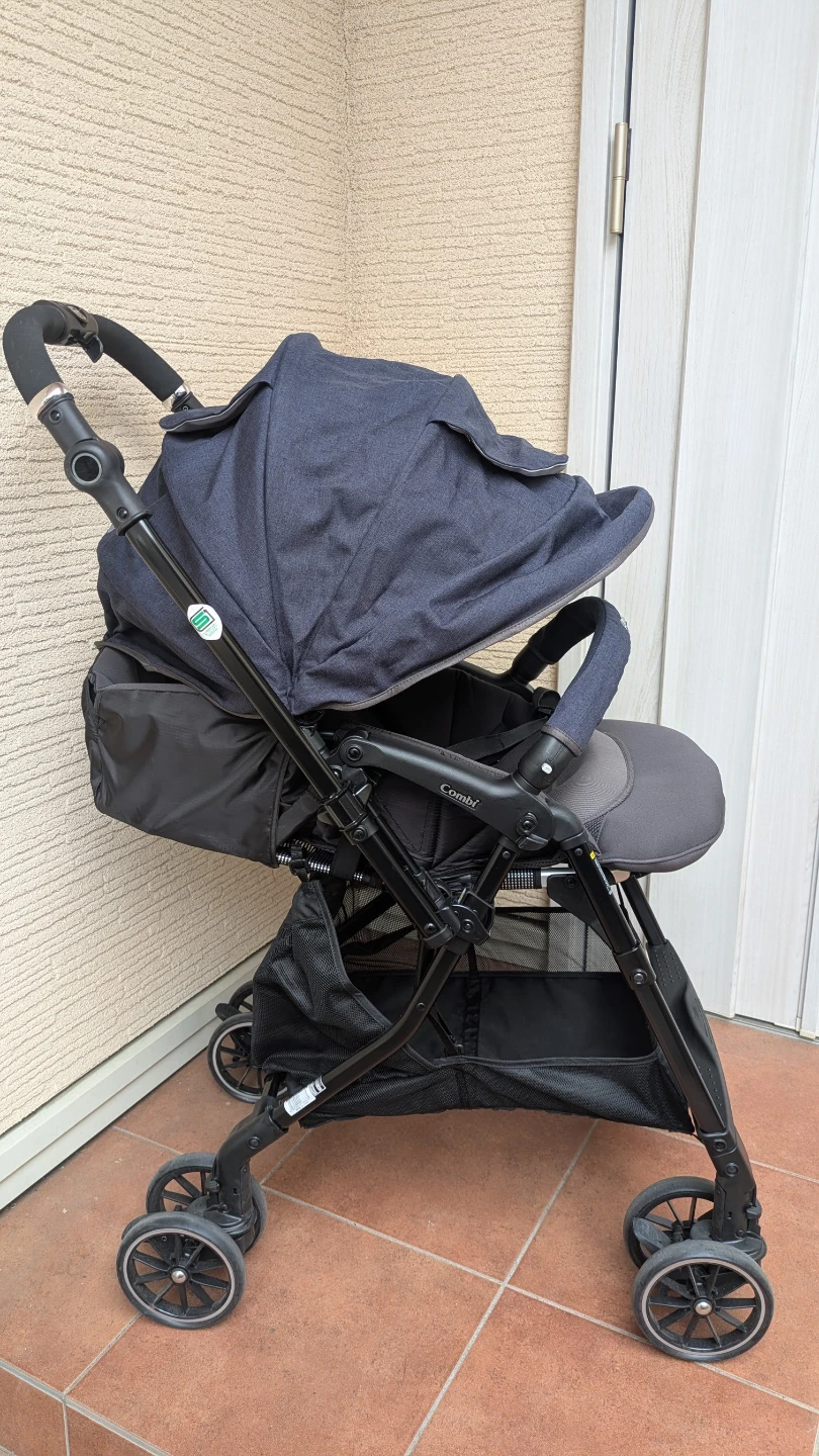 【2025年購入】Combi A型(両対面)ベビーカー スゴカルα compact エッグショック AWの写真3枚目