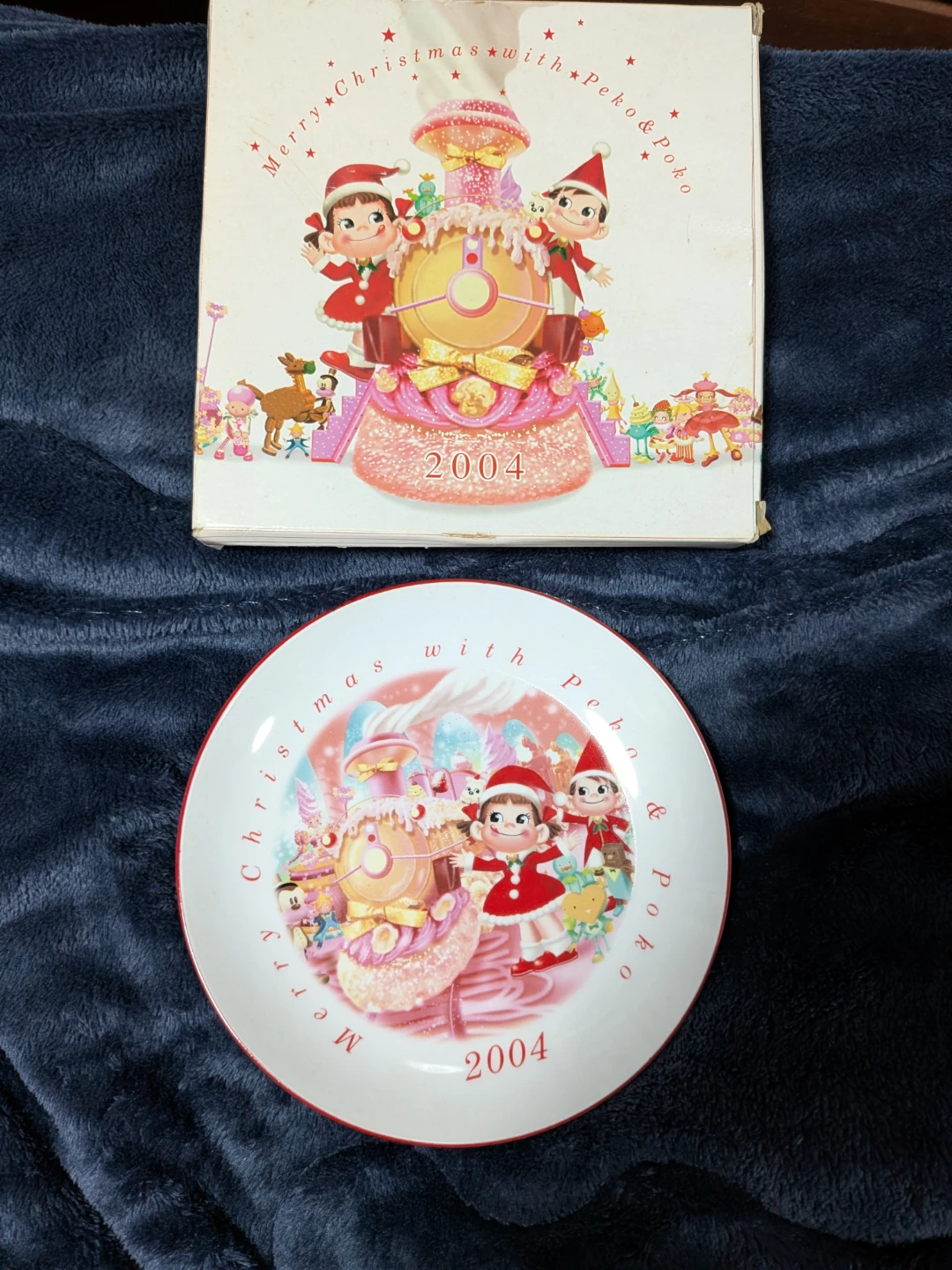 不二家 ペコちゃん 2004年 クリスマスプレート