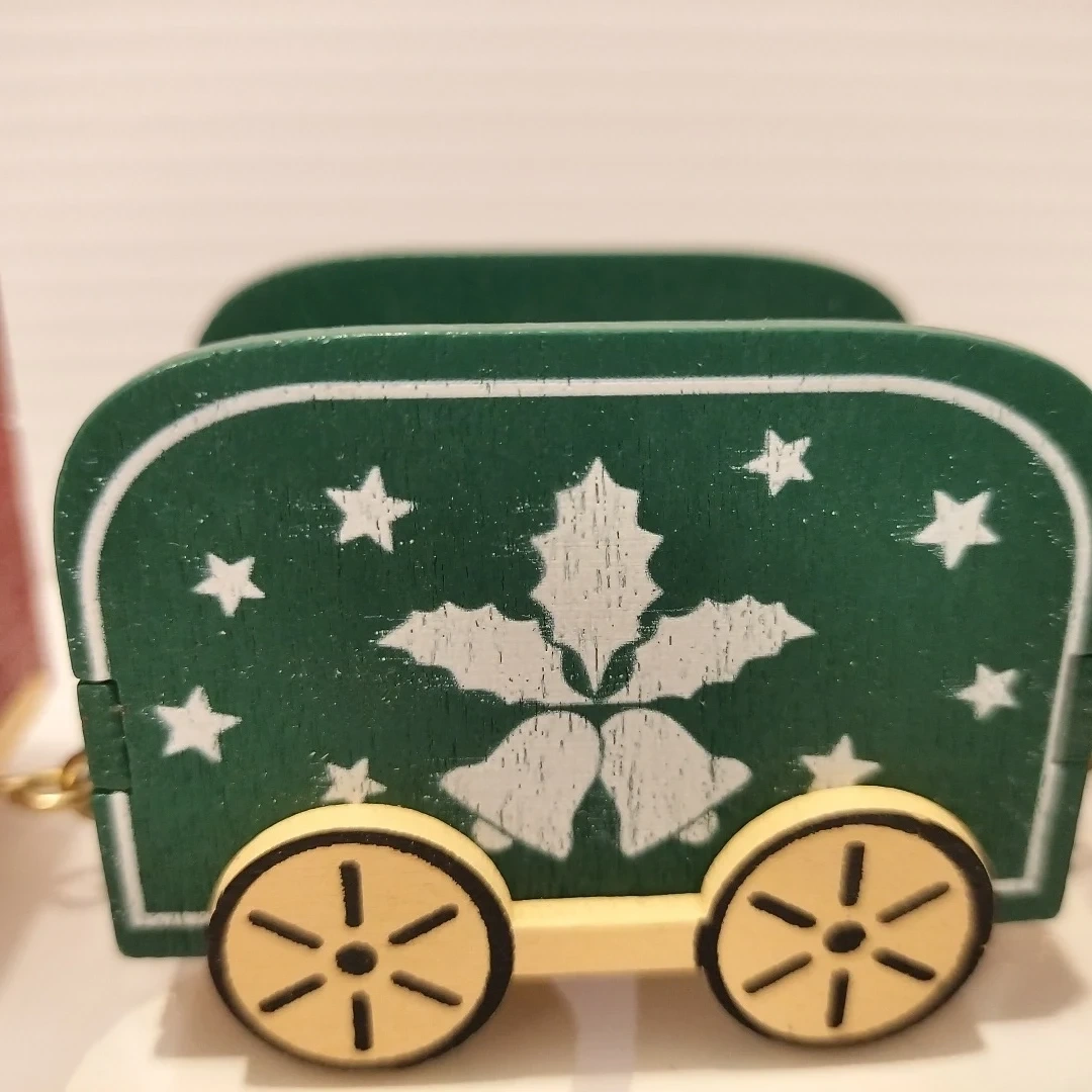 木製 クリスマス トレイン 飾りの写真4枚目