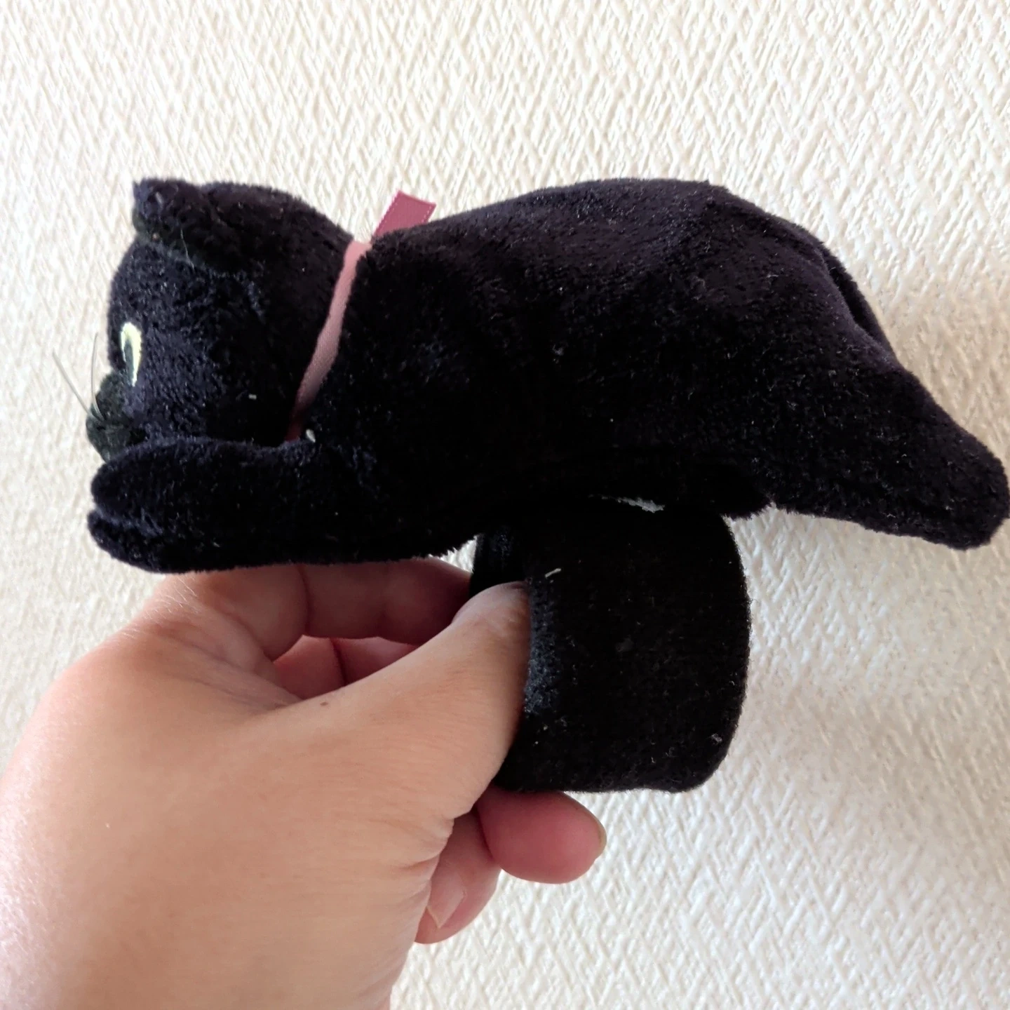 ハロウィン黒猫 エコバッグ ぬいぐるみ風の写真3枚目