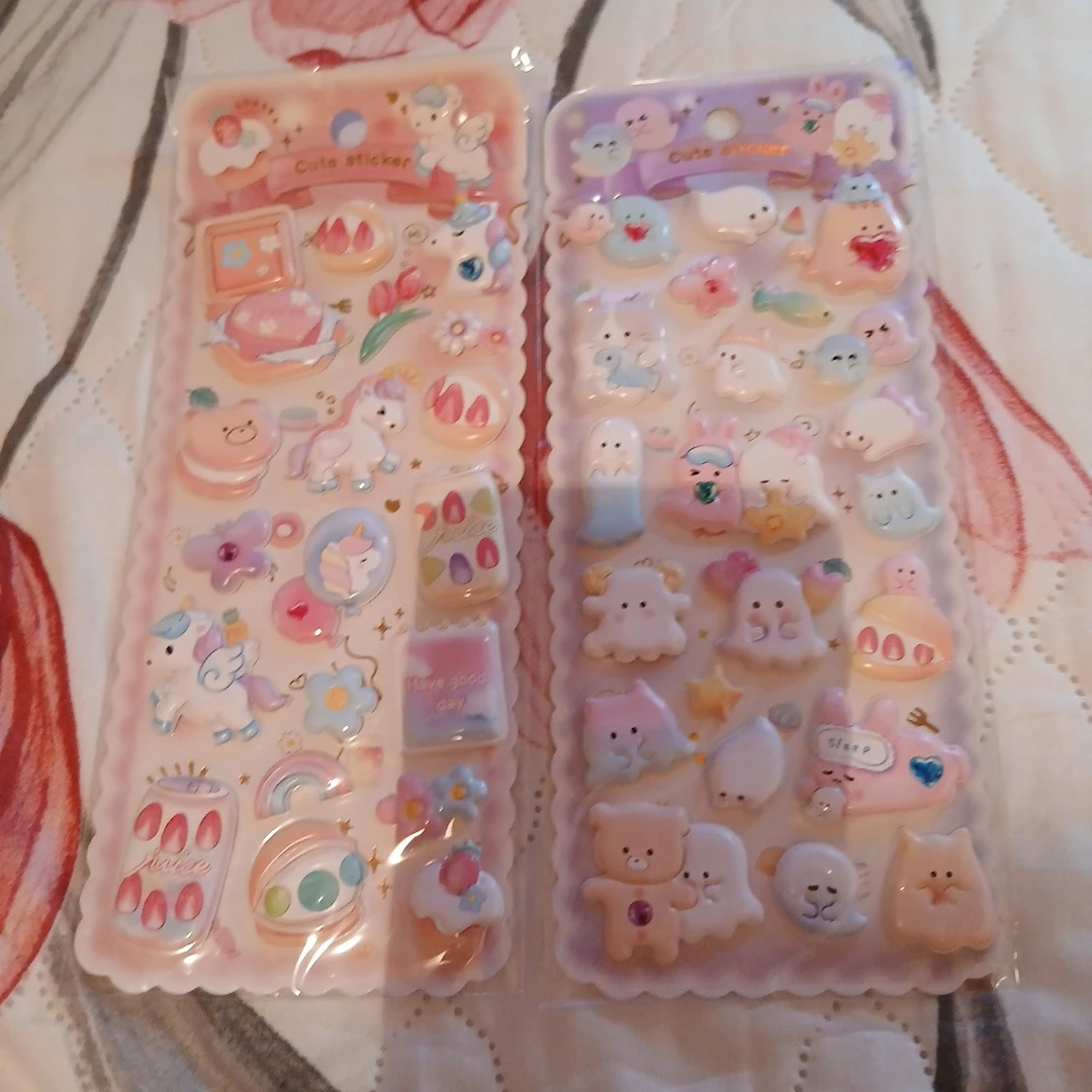 ぷっくりシール 2枚セット ゆめかわ