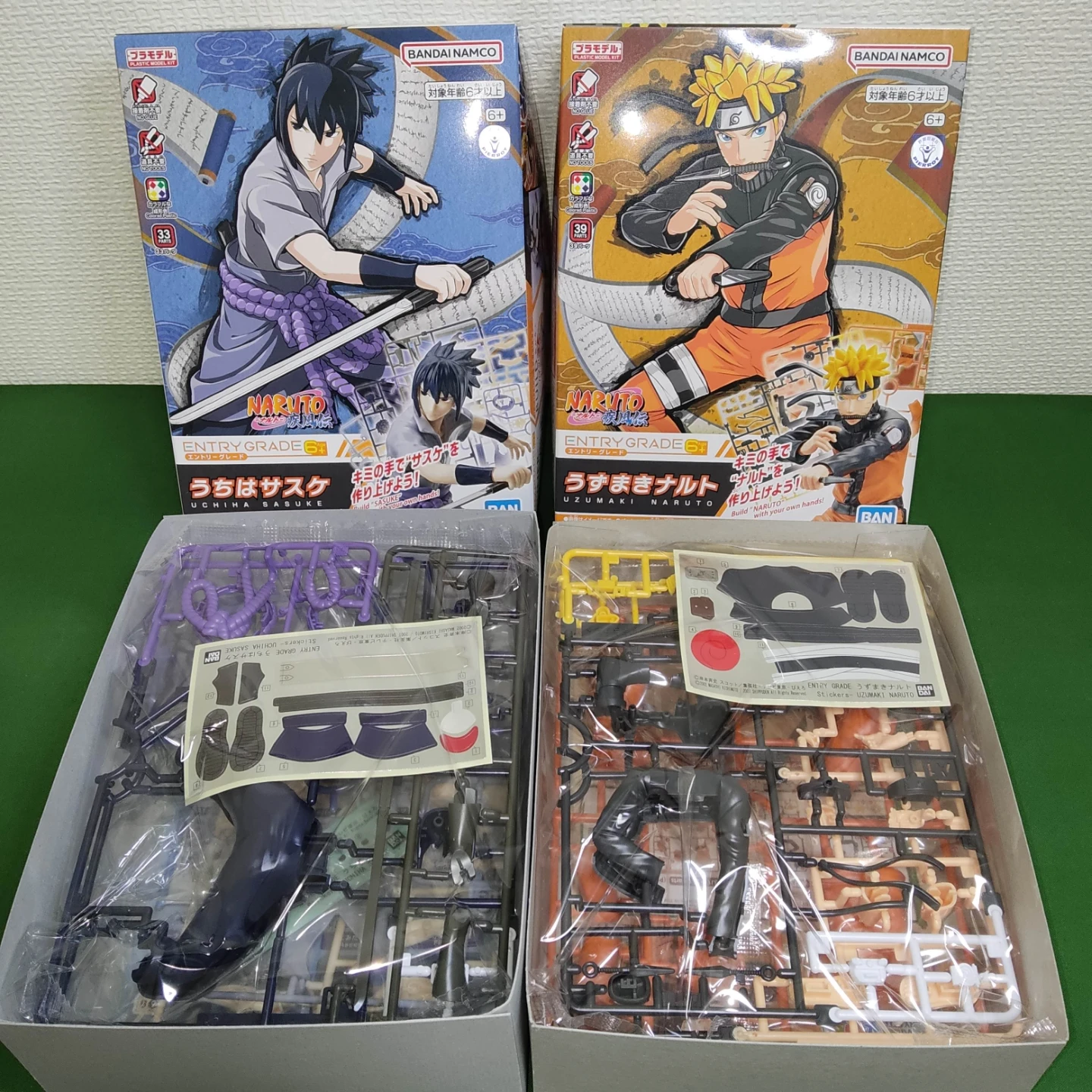 【未組立・未開封】NARUTO うずまきナルト&うちはサスケ エントリーグレード プラモデルの写真2枚目