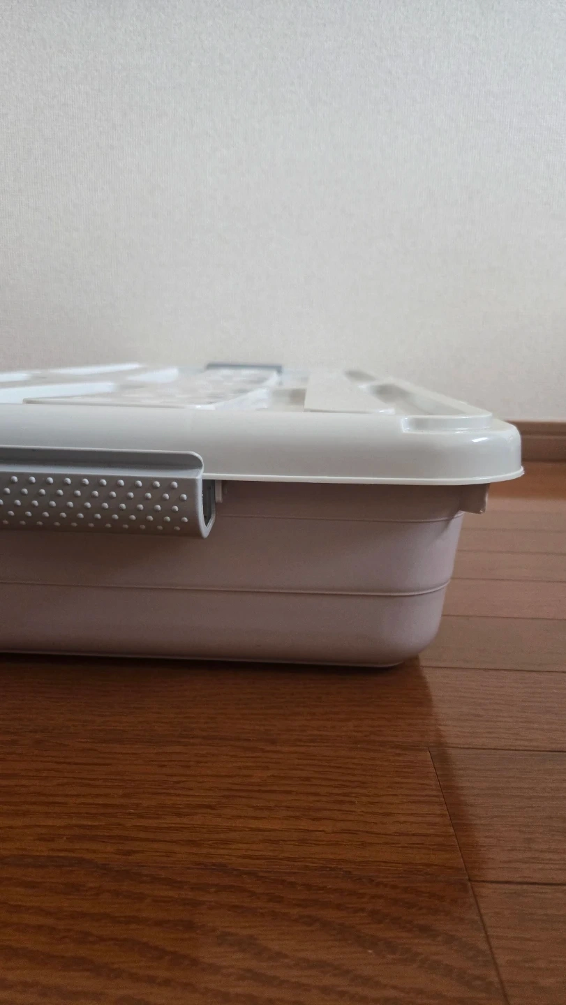収納ケース 2点ベッド下ソファ下収納 ホワイトの写真2枚目