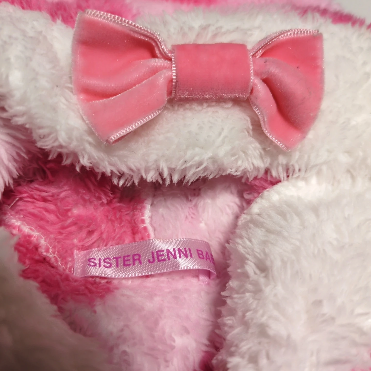 シスタージェニィ ベビー ポンチョ ピンクの写真2枚目