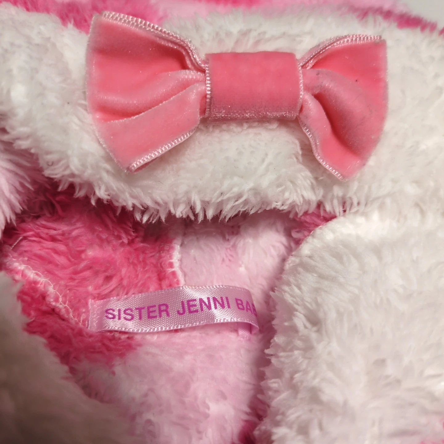 シスタージェニィ ベビー ポンチョ ピンクの写真2枚目