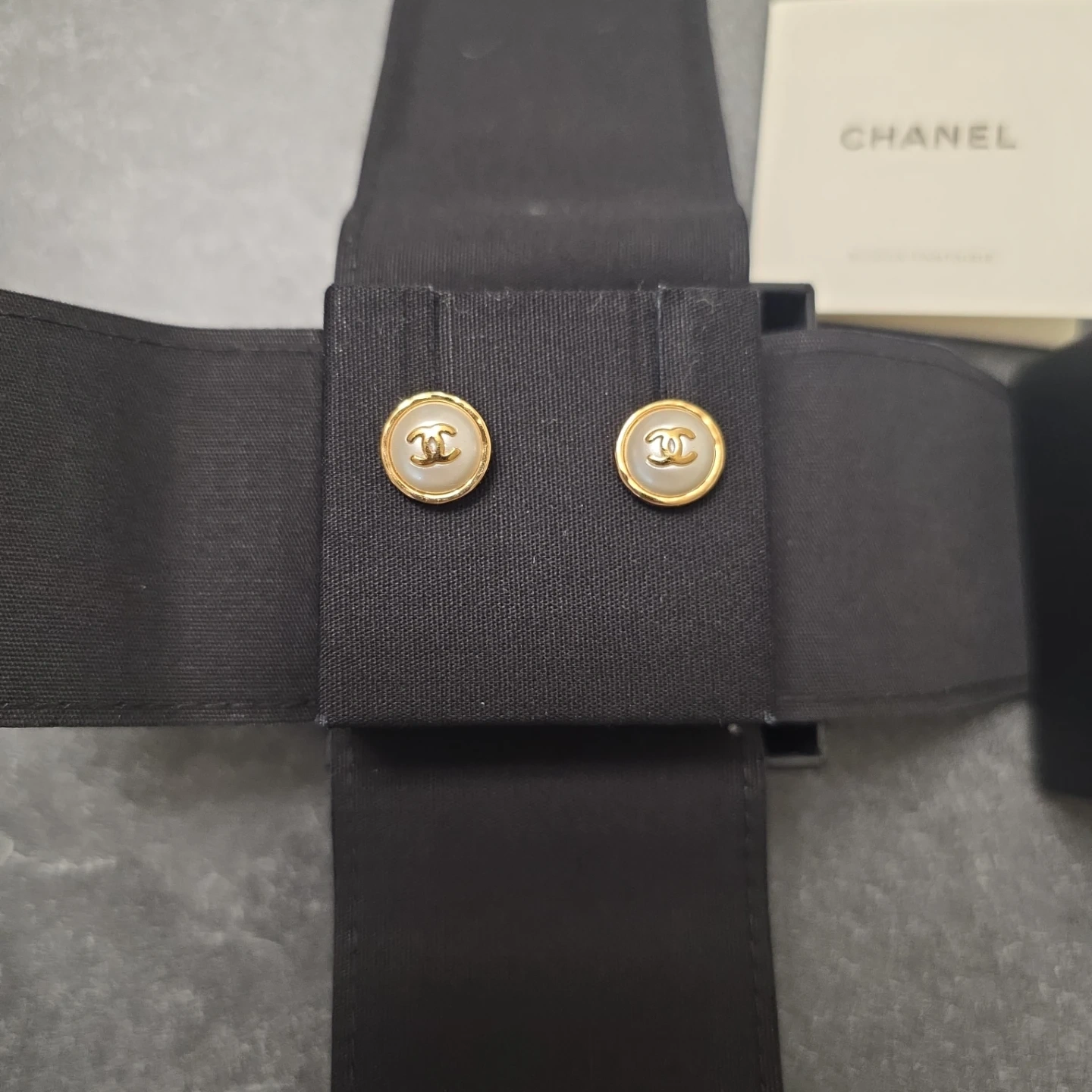 シャネル フェイクパール ピアス ココマーク ゴールド