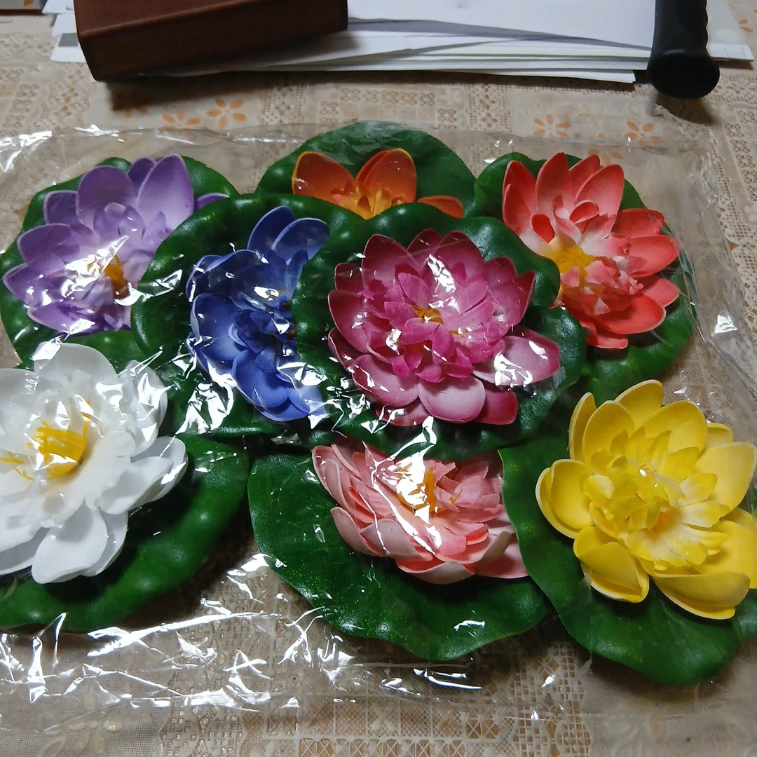 蓮の花 造花 浮かべるタイプ