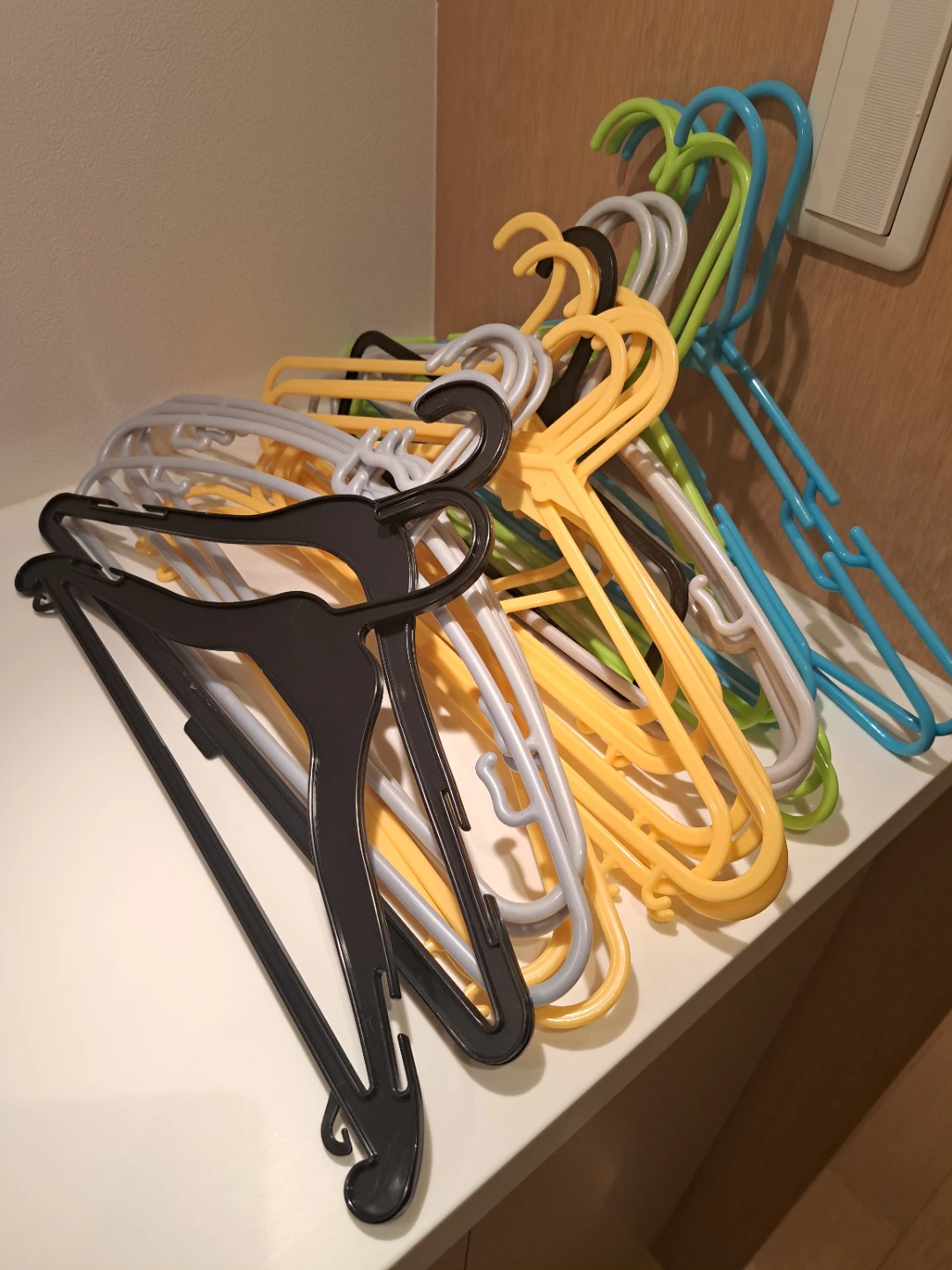 プラスチック製 衣類ハンガー セット