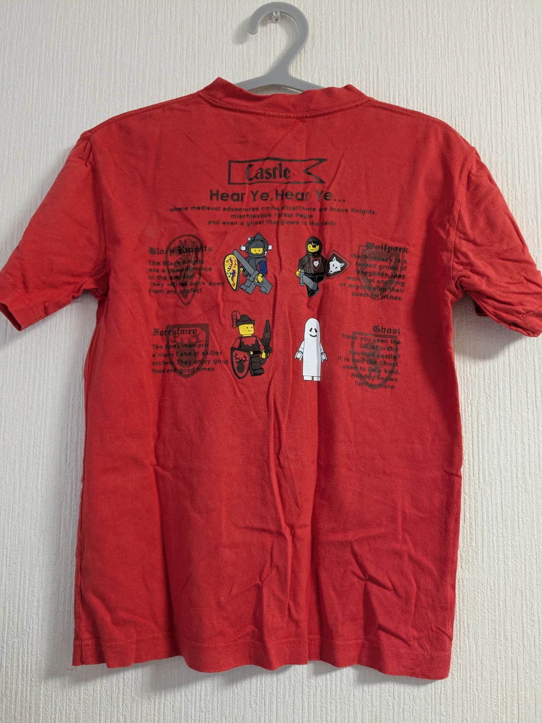 レゴ キャッスル Tシャツ 赤 Sサイズの写真3枚目