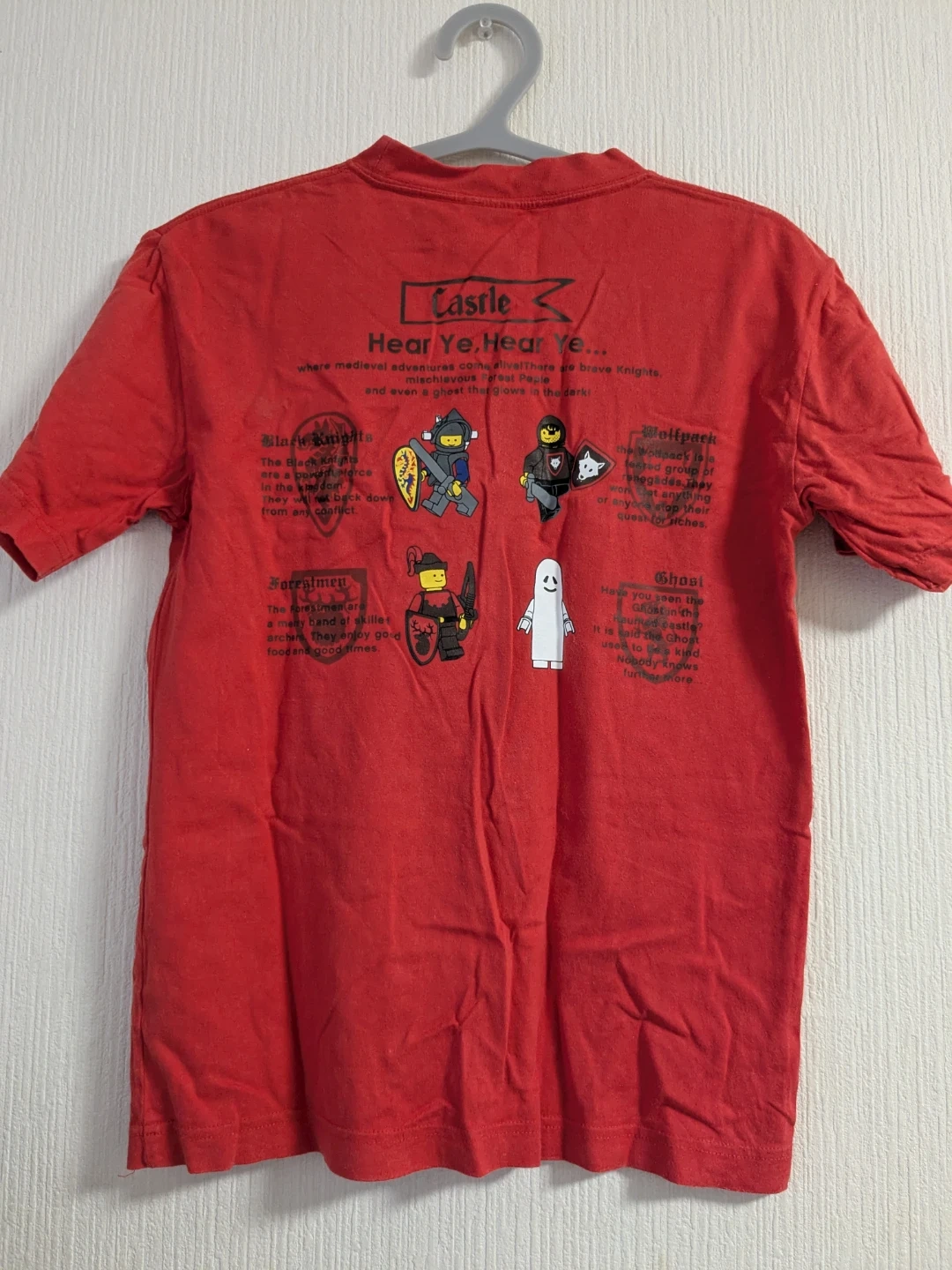 レゴ キャッスル Tシャツ 赤 Sサイズの写真3枚目