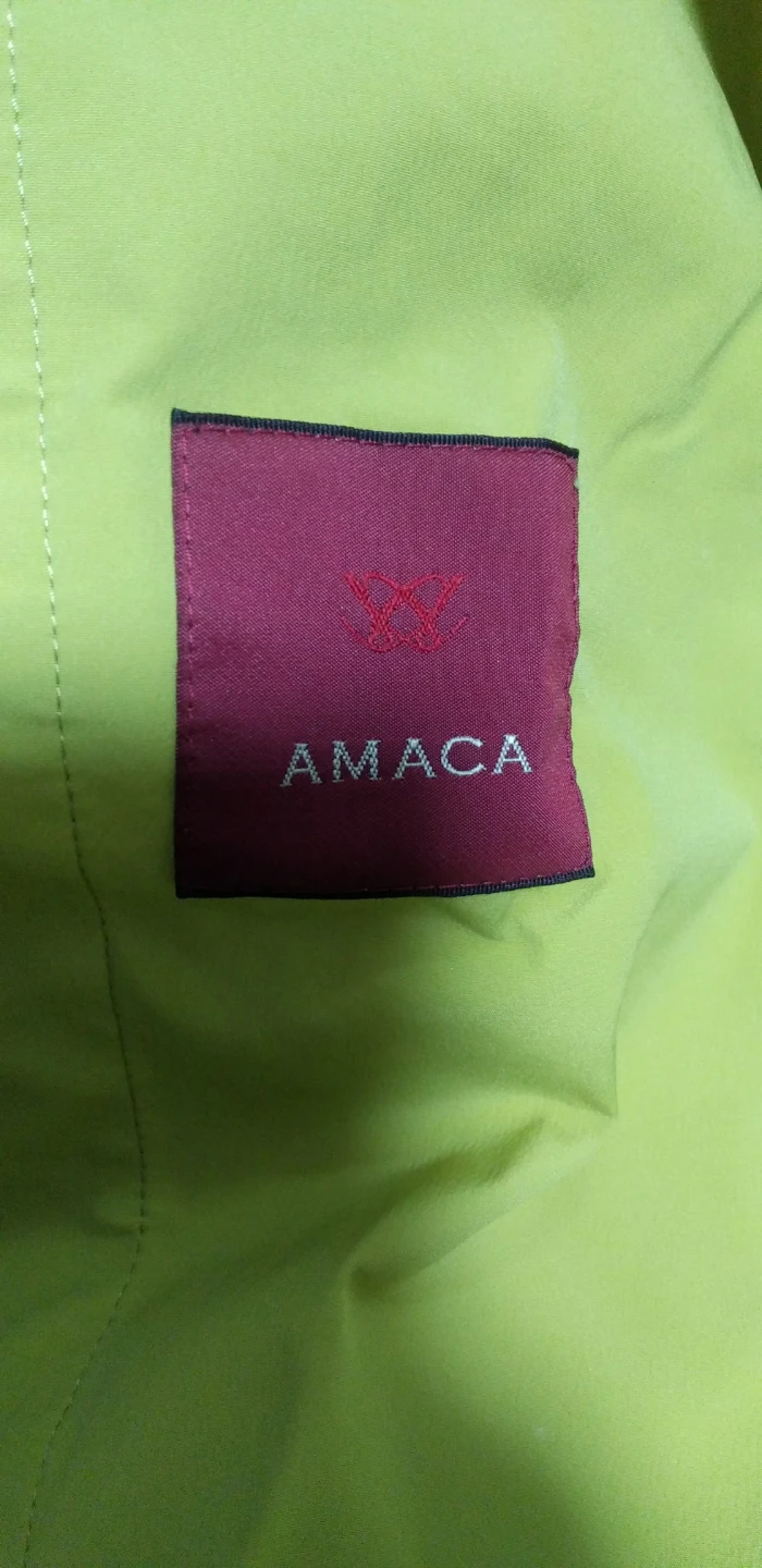 アマカ ゴアテックス コート 黄色 40サイズの写真6枚目